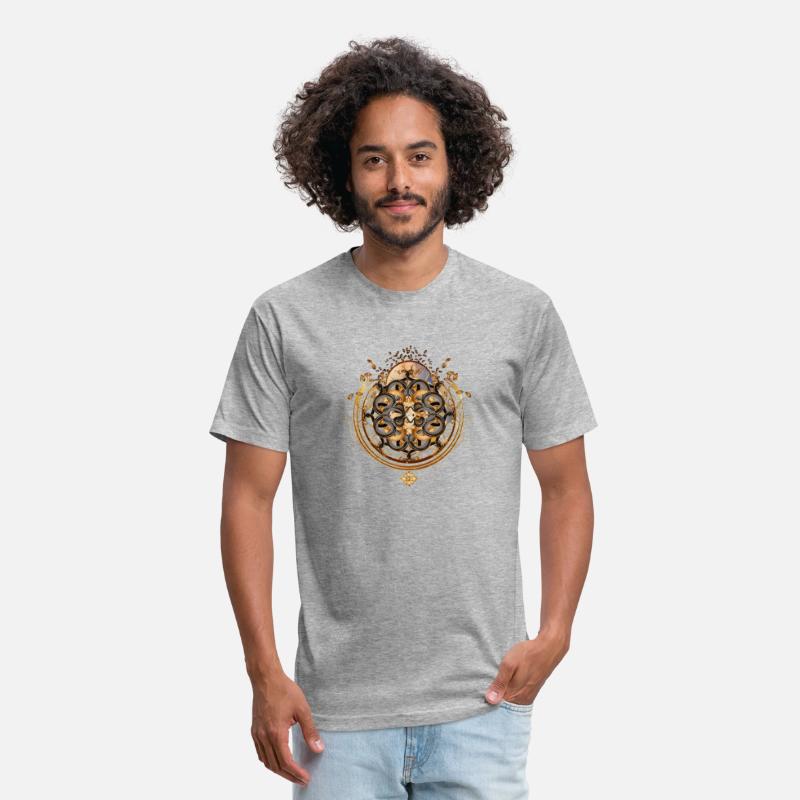 magic amulet with golden snakes symbol