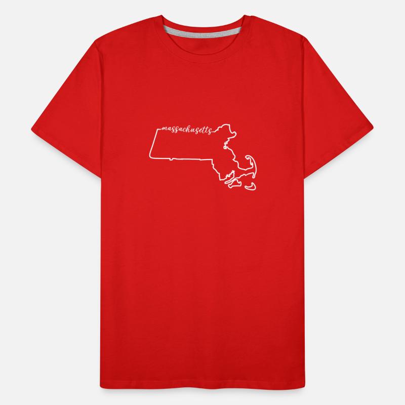 Massachusetts Cursive Silhouette Home State Pride