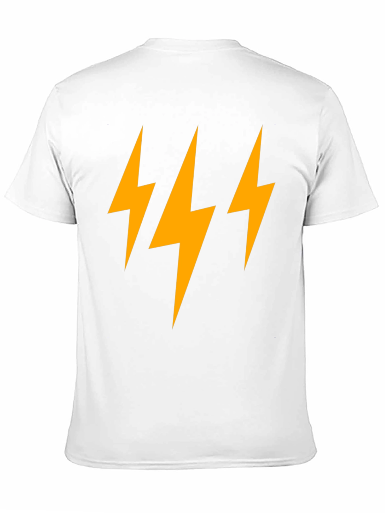 Triple Lightning Bolt Graphic Tee - Black