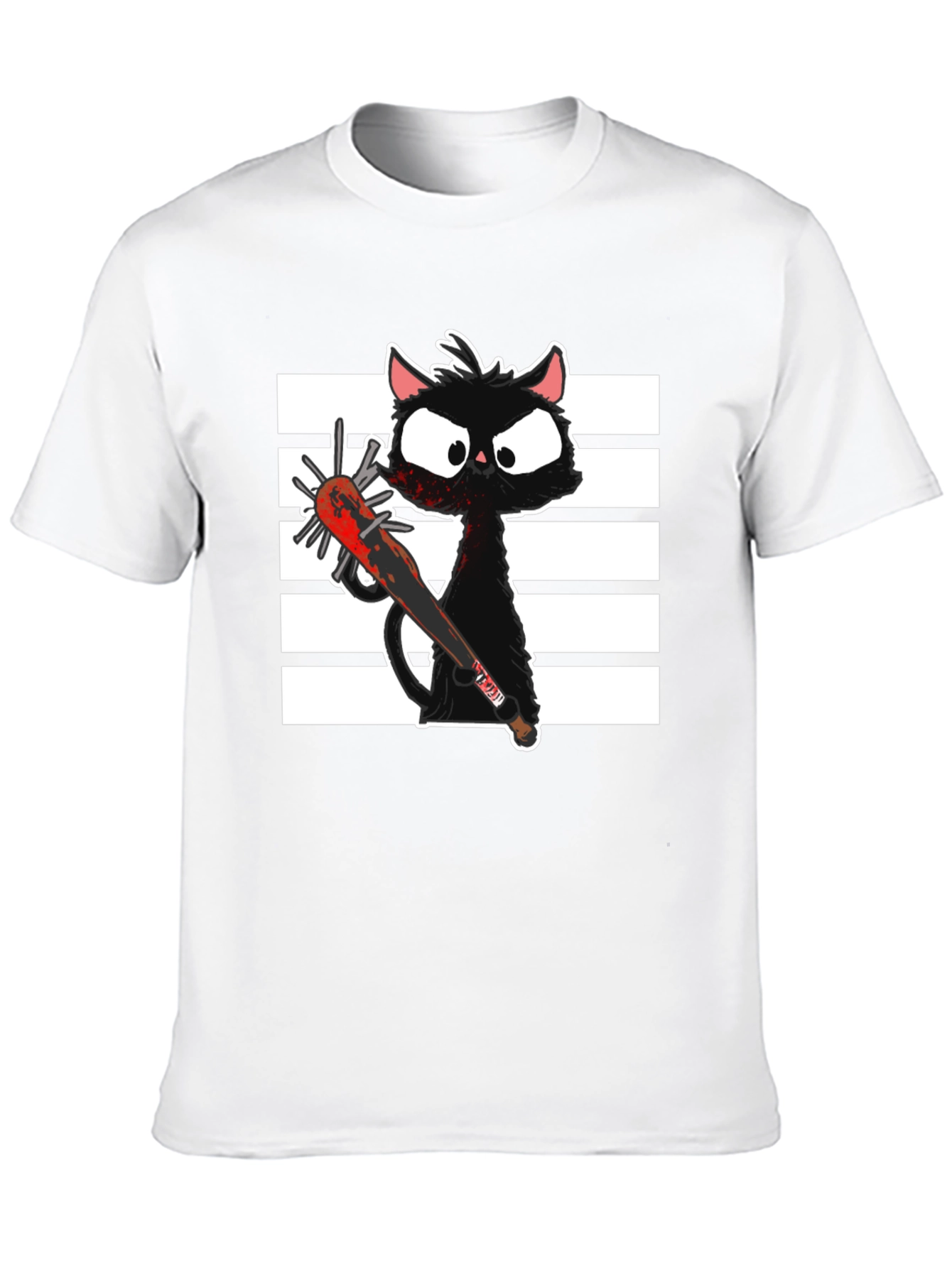 Spooky Cat T-Shirt - Graphic Print Tee