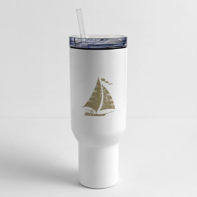 Minimalist Sailing Boat Sea Yacht Silhouette Capta