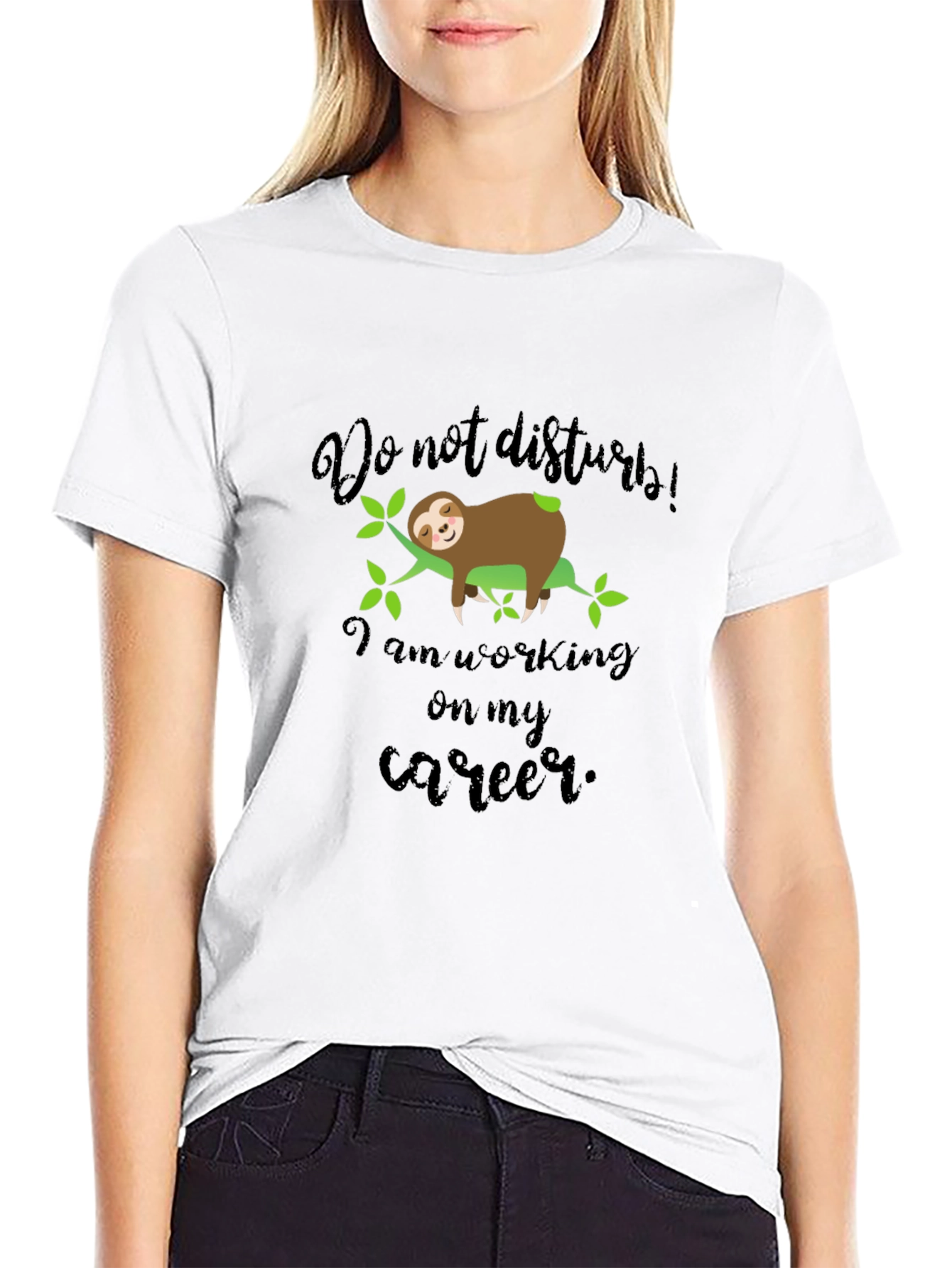 Funny Sloth Career T-Shirt - Do Not Disturb!