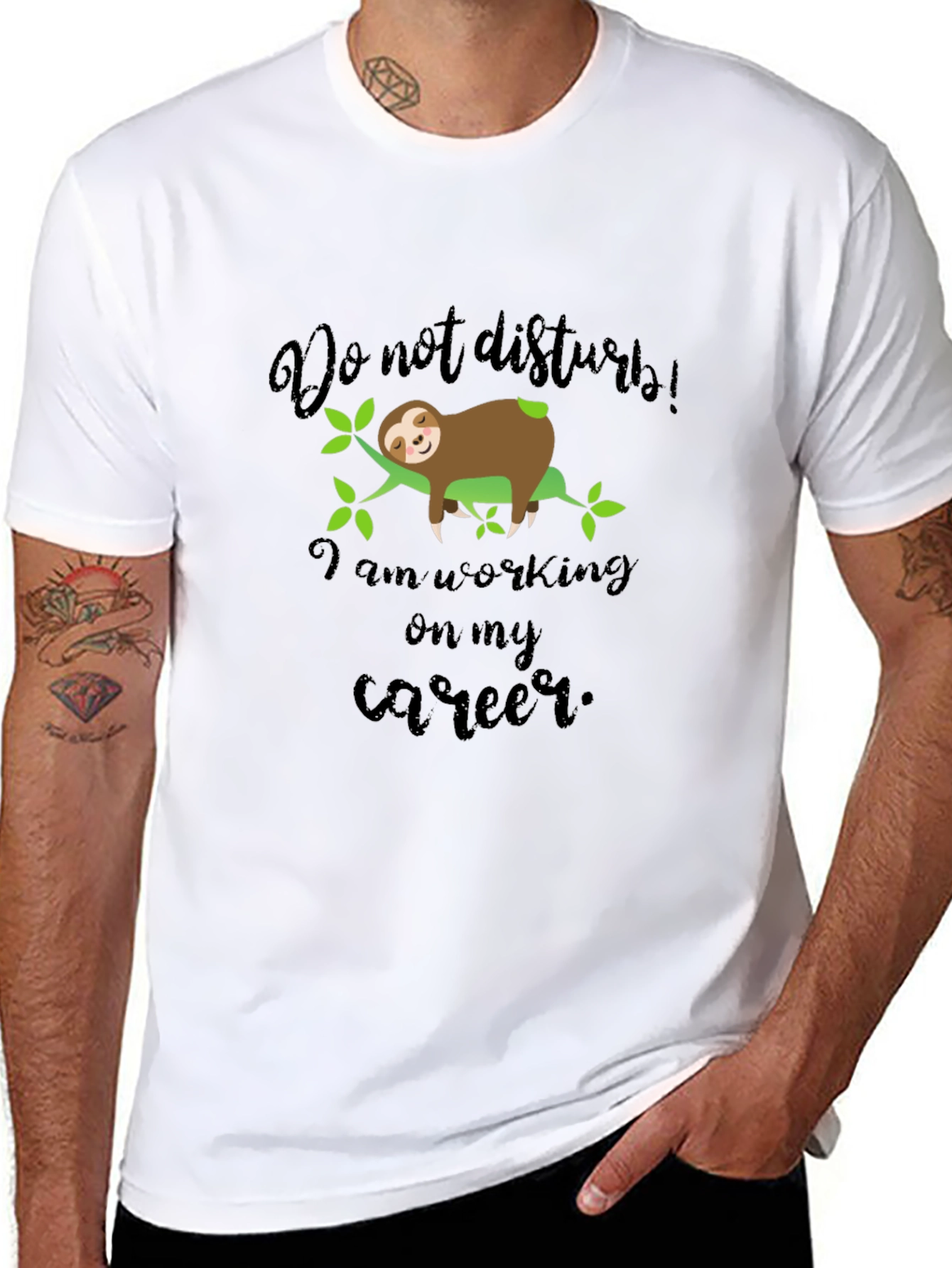 Funny Sloth Career T-Shirt - Do Not Disturb!