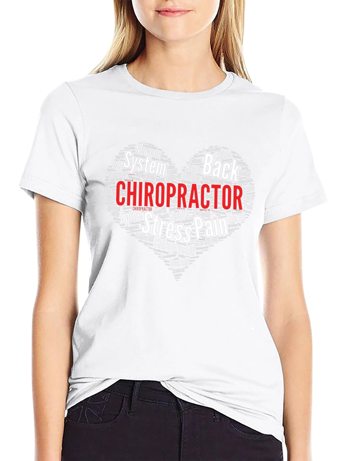 Chiropractor Word Art T-Shirt