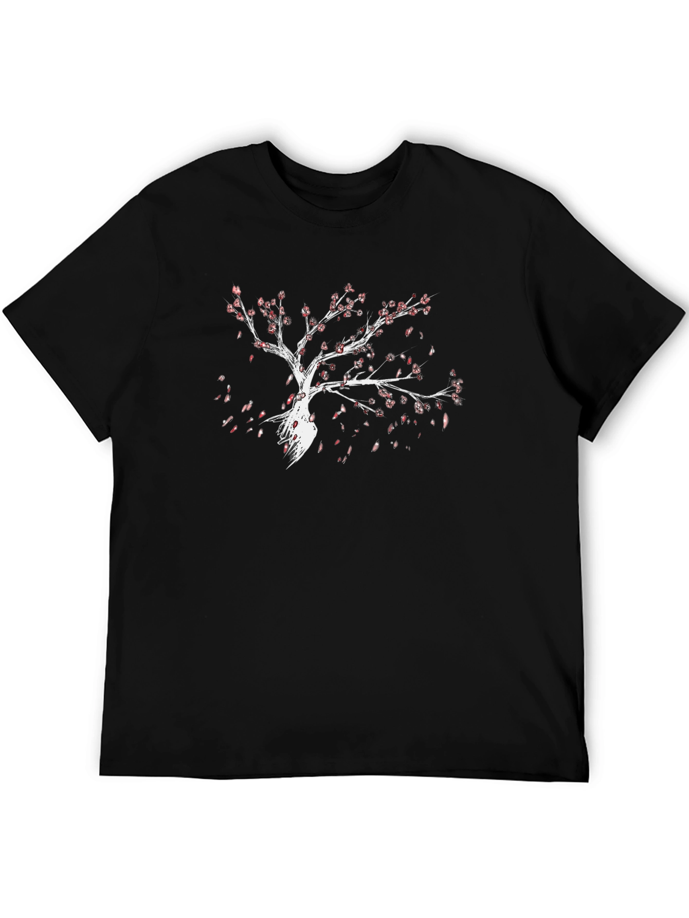Blossom Tree Graphic Black T-Shirt