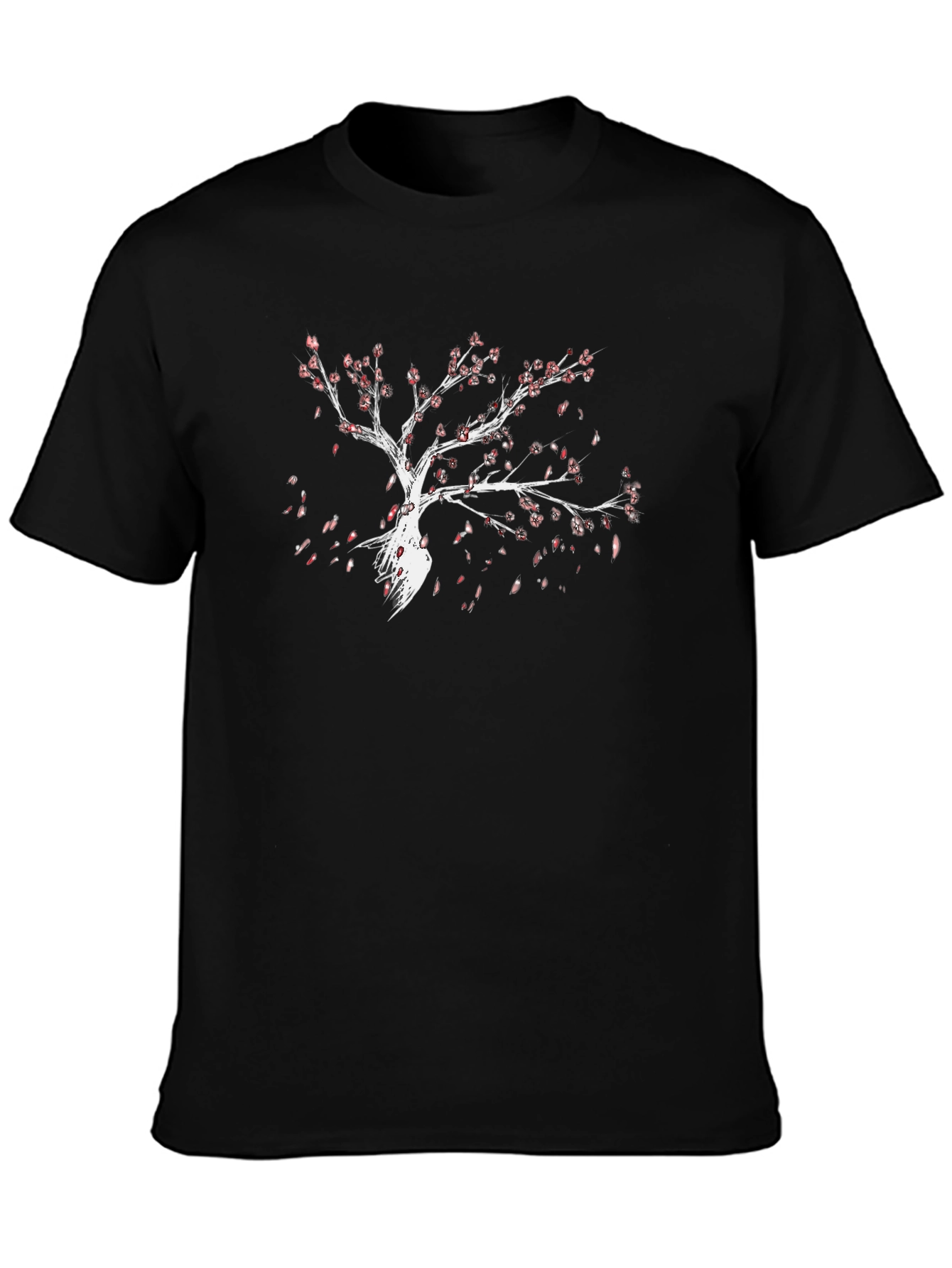 Blossom Tree Graphic Black T-Shirt