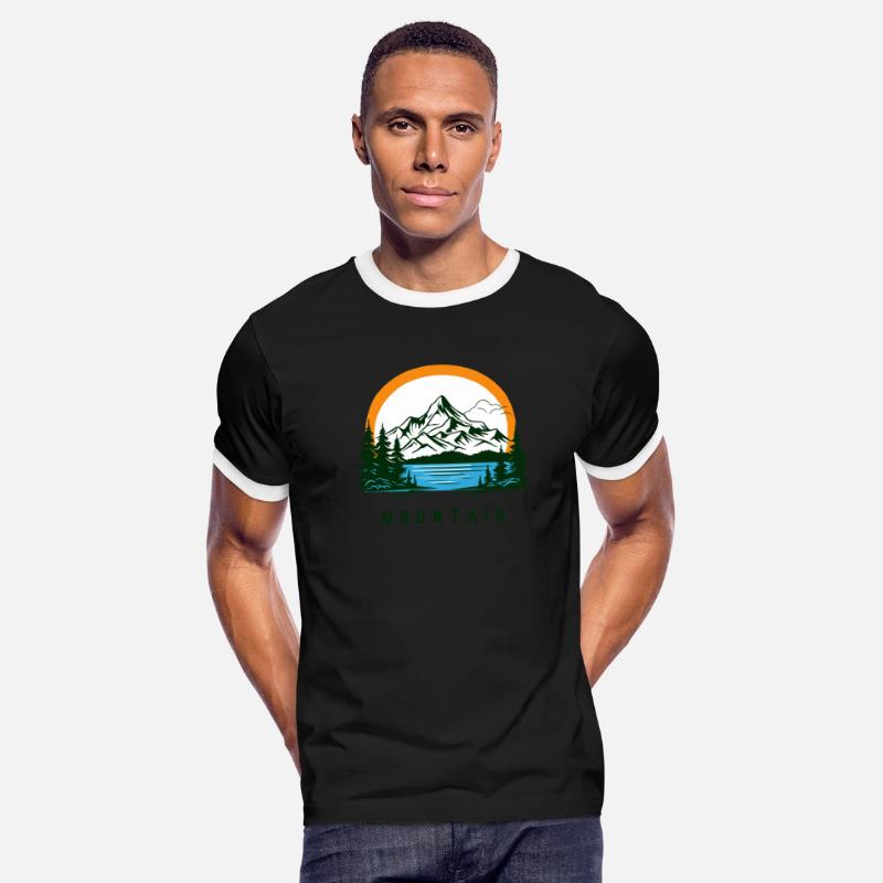Mountain Forest Sea Iconic View