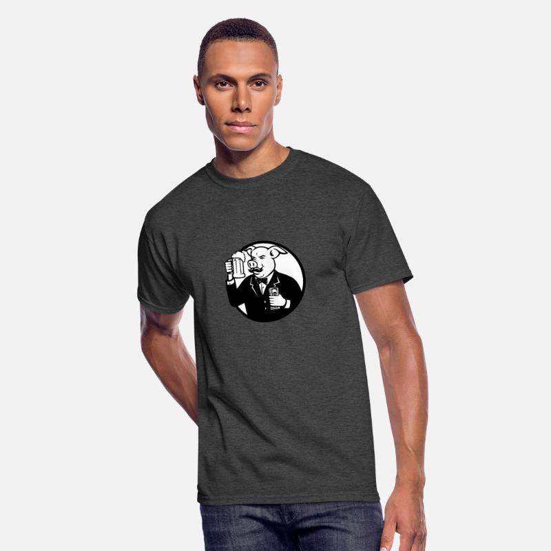 Mr Pig With Beer Mug and Cash Retro