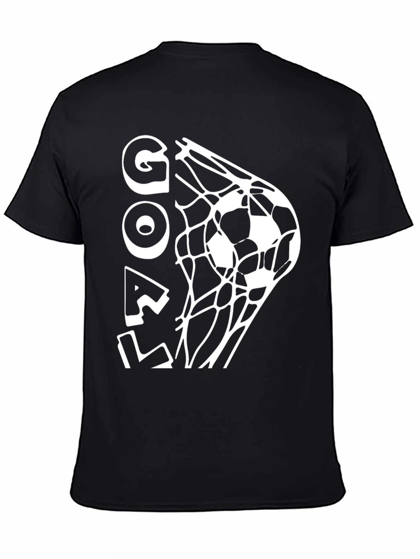Goal Soccer T-Shirt - Black Graphic Tee