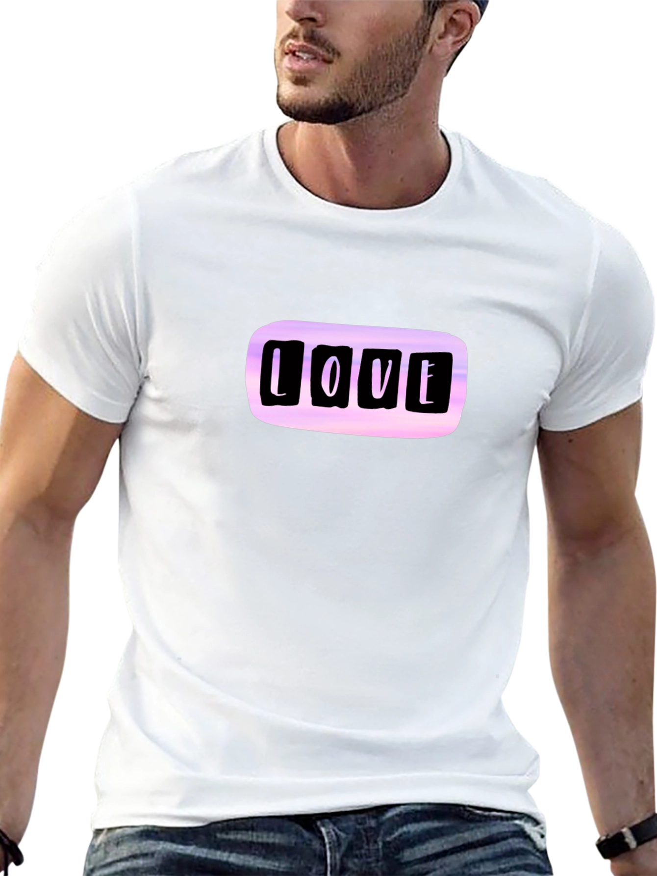 Love T-Shirt - Black Casual Tee