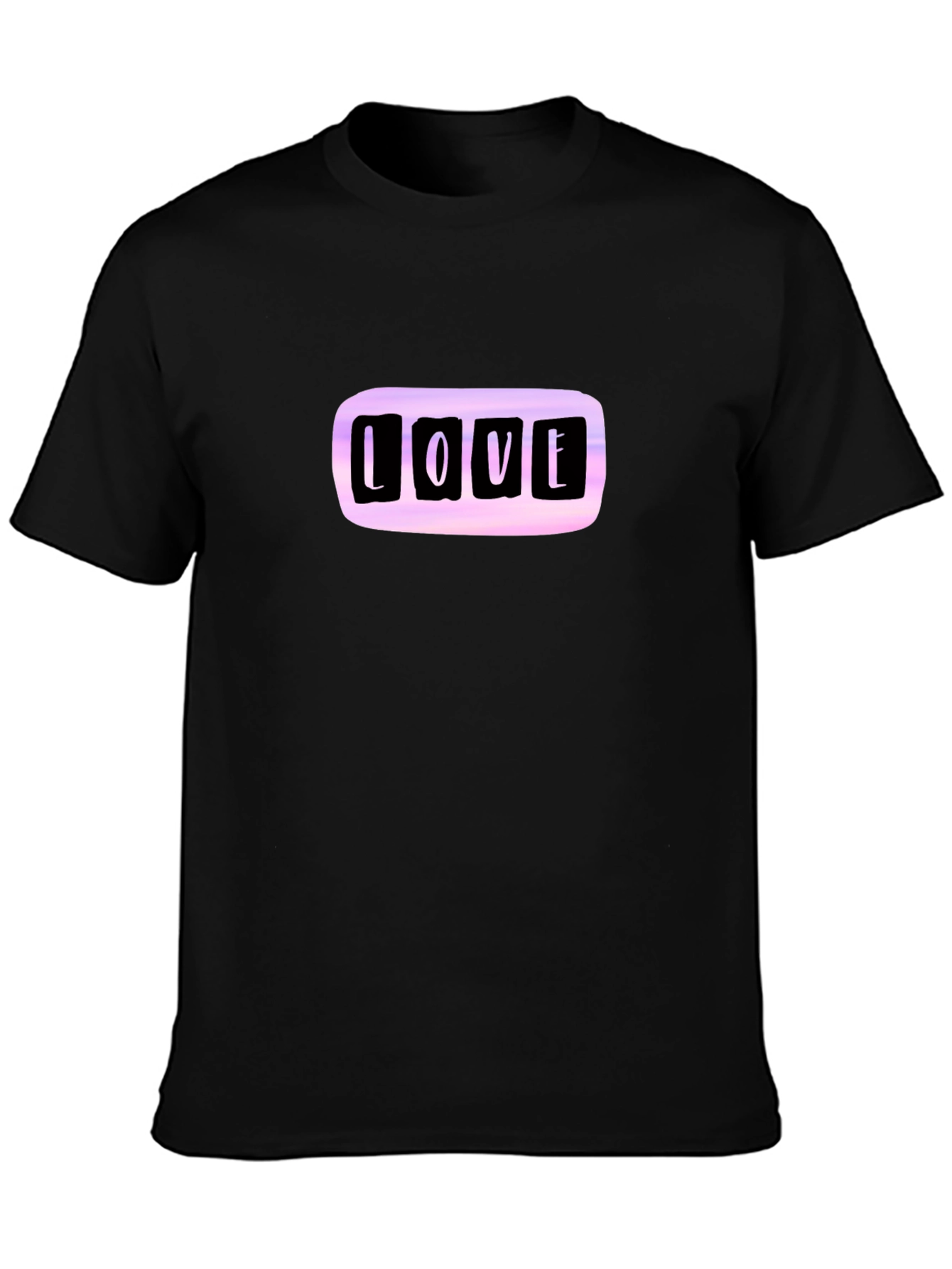 Love T-Shirt - Black Casual Tee