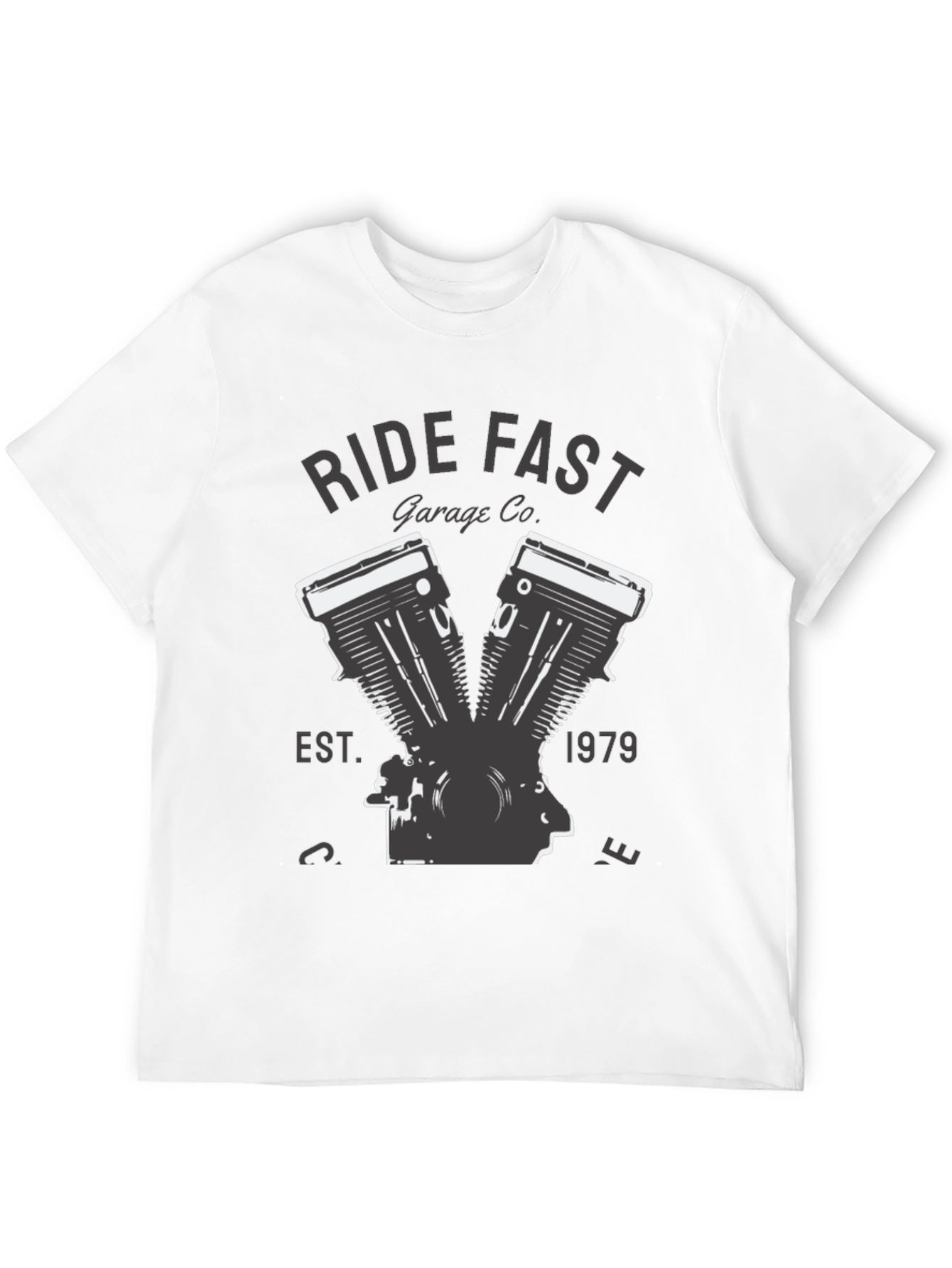 Ride Fast Garage Co. Black T-Shirt