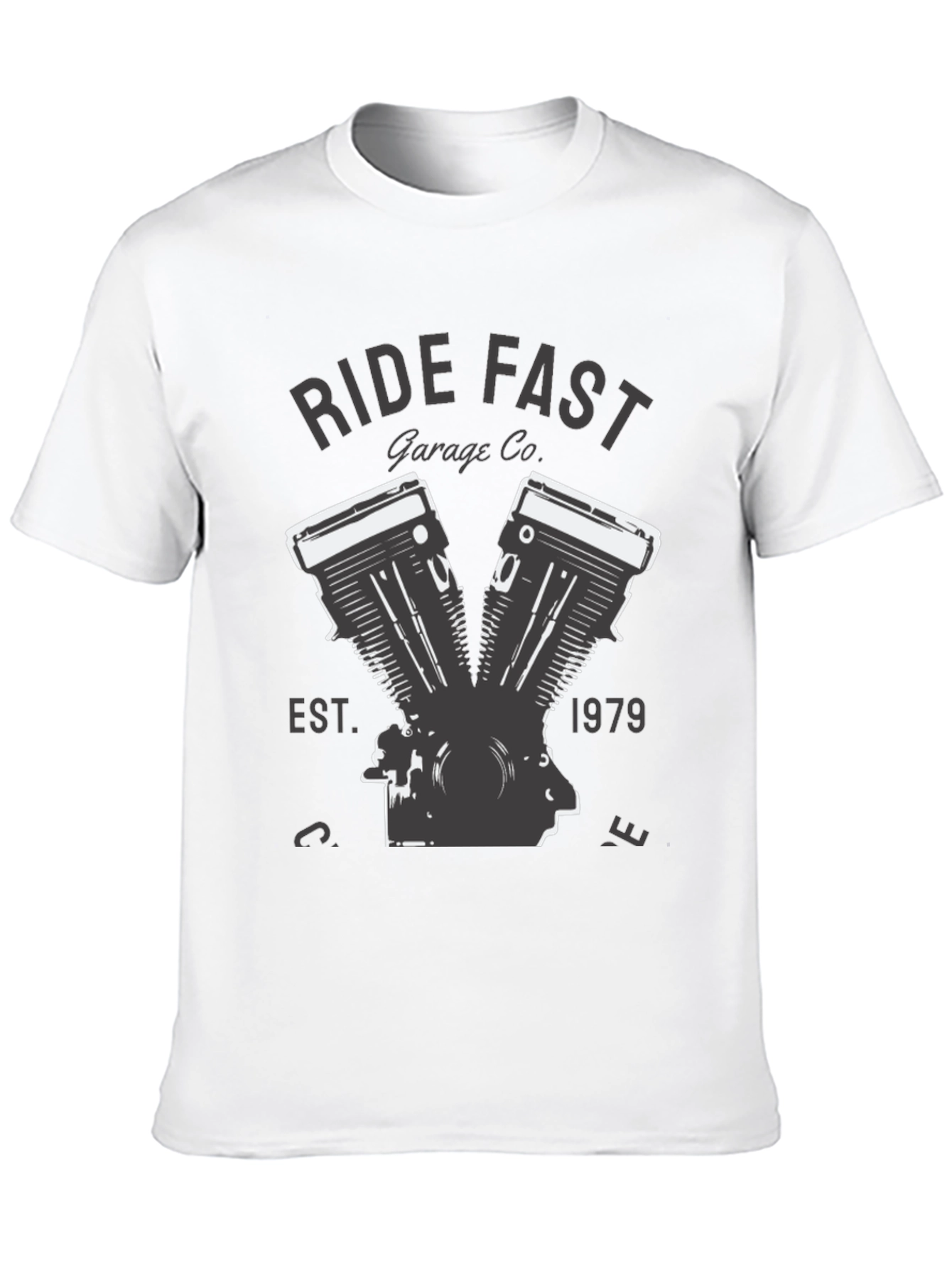 Ride Fast Garage Co. Black T-Shirt