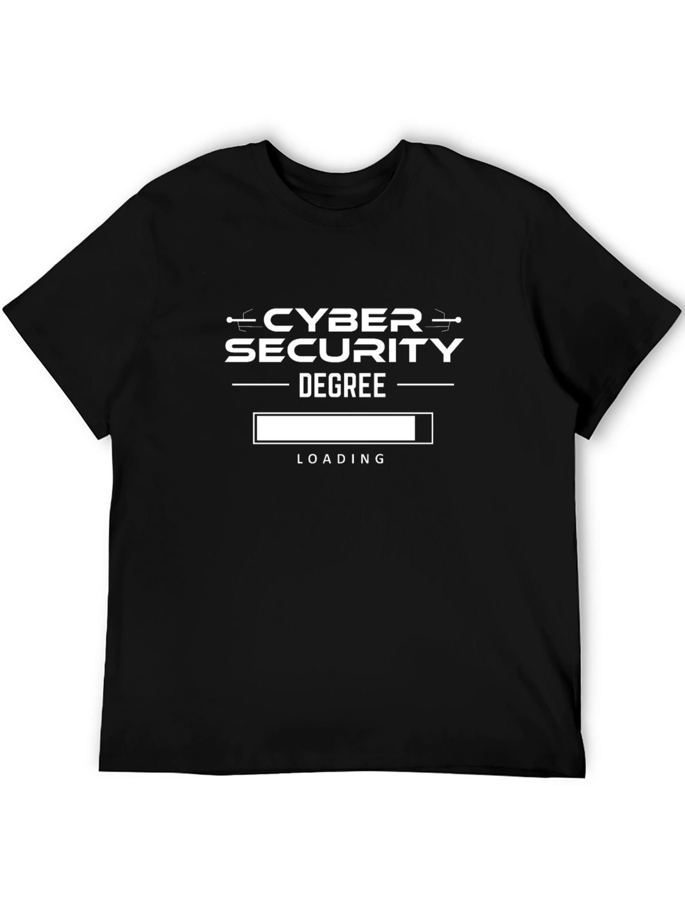 Cyber Security Degree Loading Funny Graphic Tee