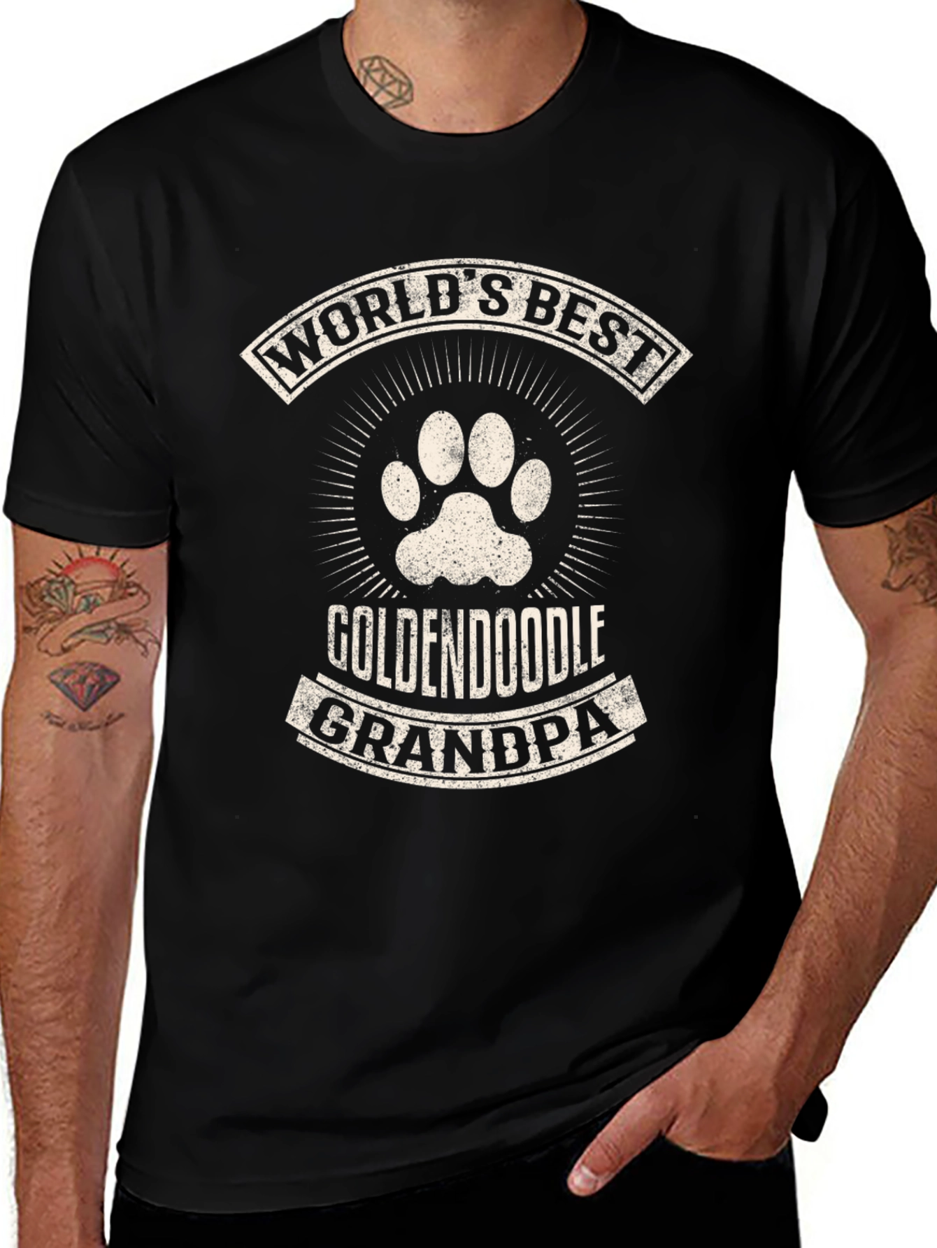 Worlds Best Goldendoodle Grandpa T-Shirt