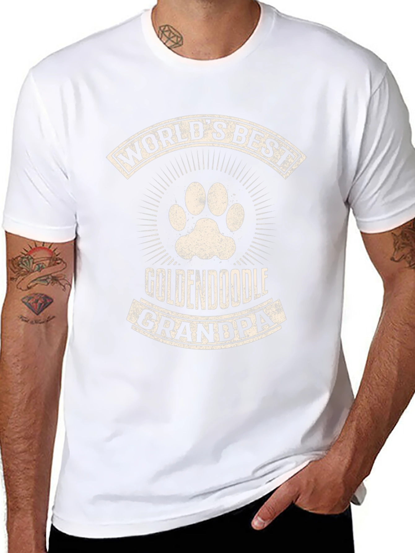 Worlds Best Goldendoodle Grandpa T-Shirt
