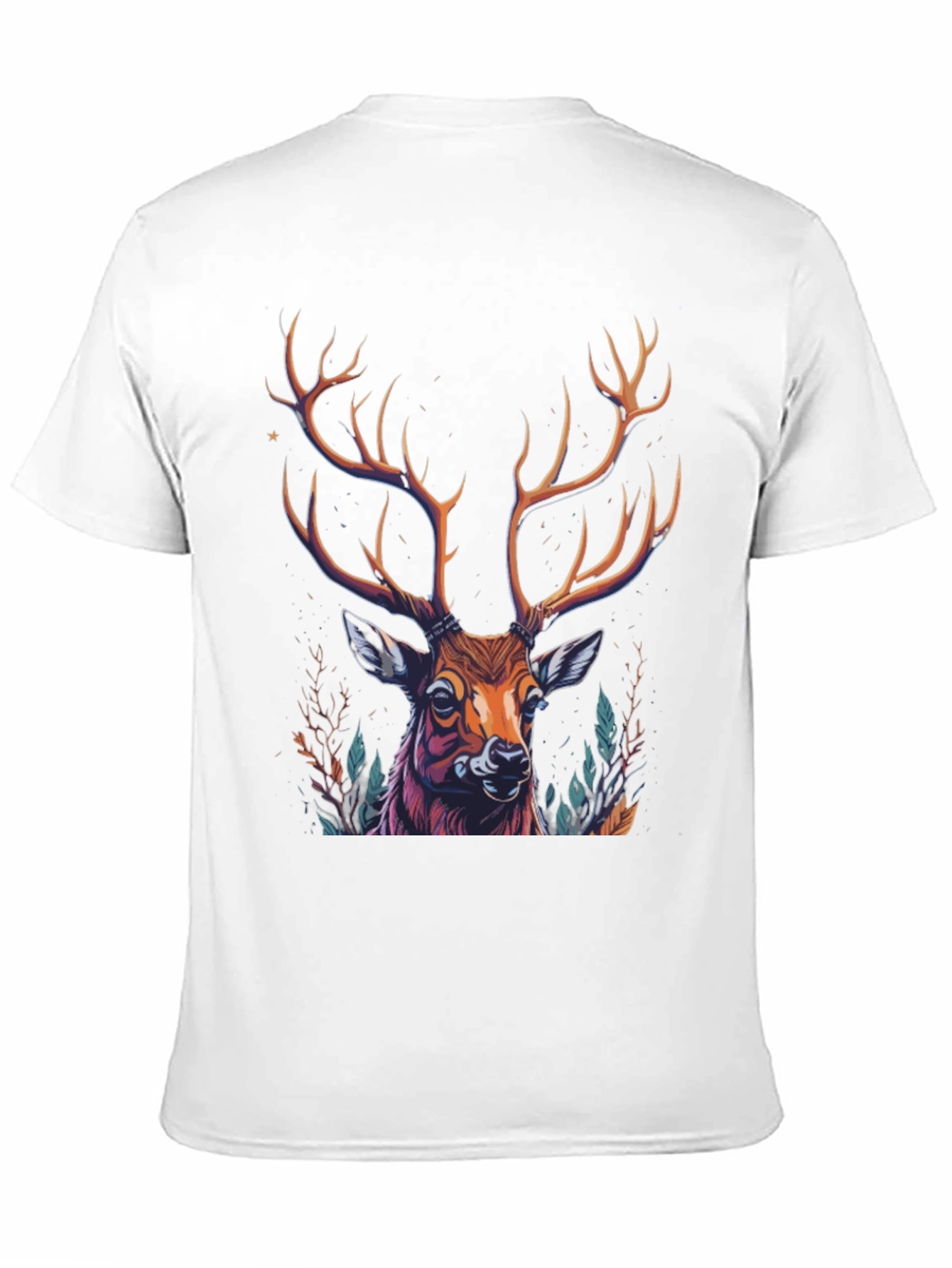 Majestic Deer Graphic Tee - Mens Black T-Shirt