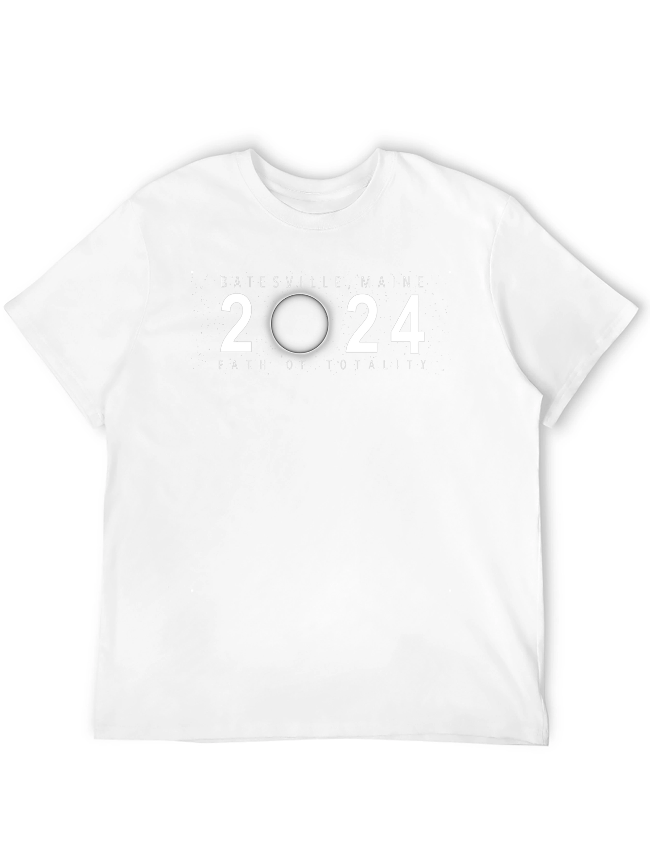 Batesville Maine 2024 Path of Totality Black T-Shirt