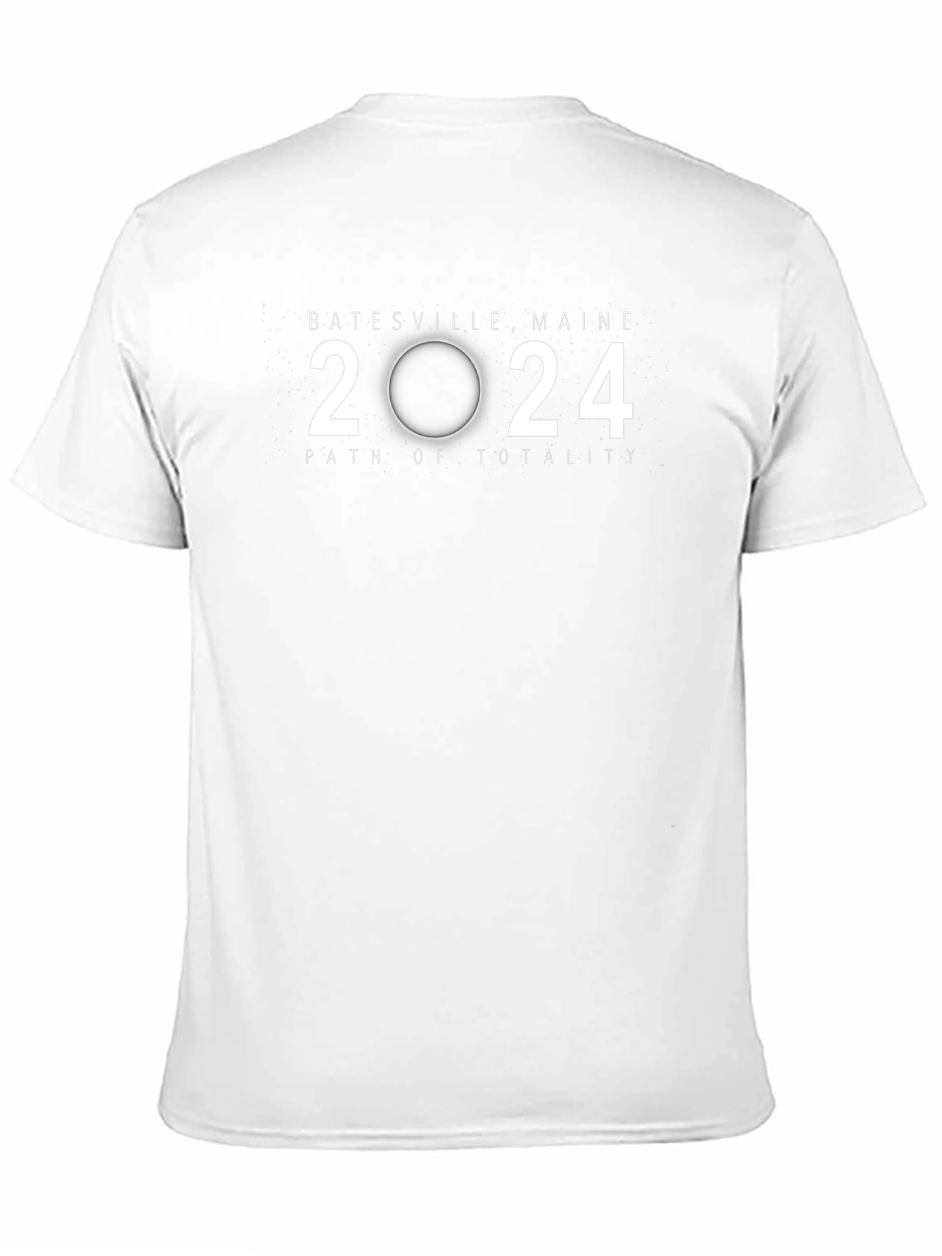 Batesville Maine 2024 Path of Totality Black T-Shirt