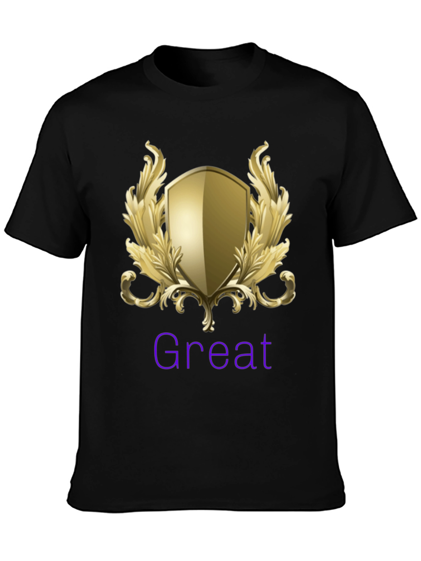 Great Shield Graphic T-Shirt - Premium Black Tee