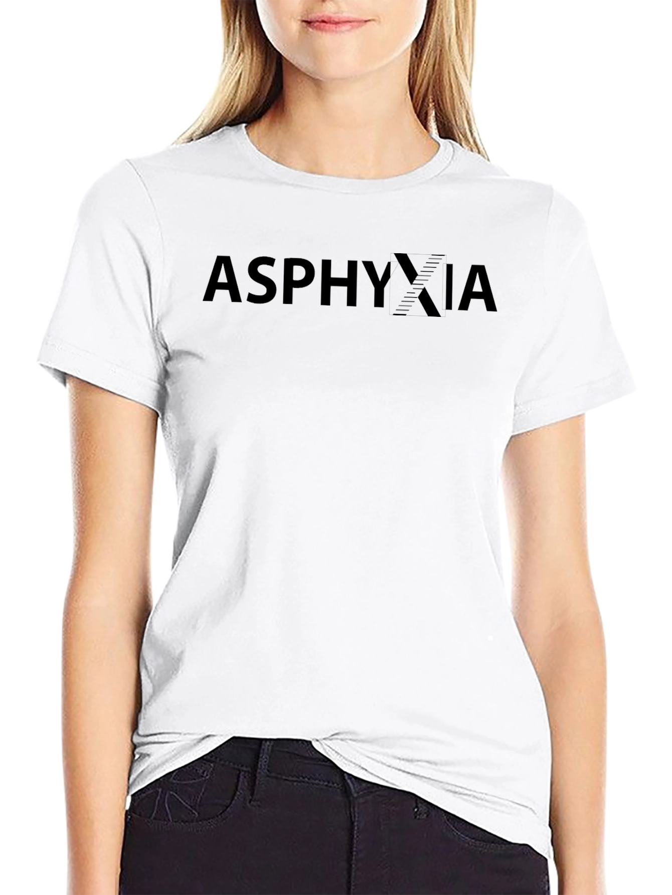 Asphyxia Black Graphic T-Shirt