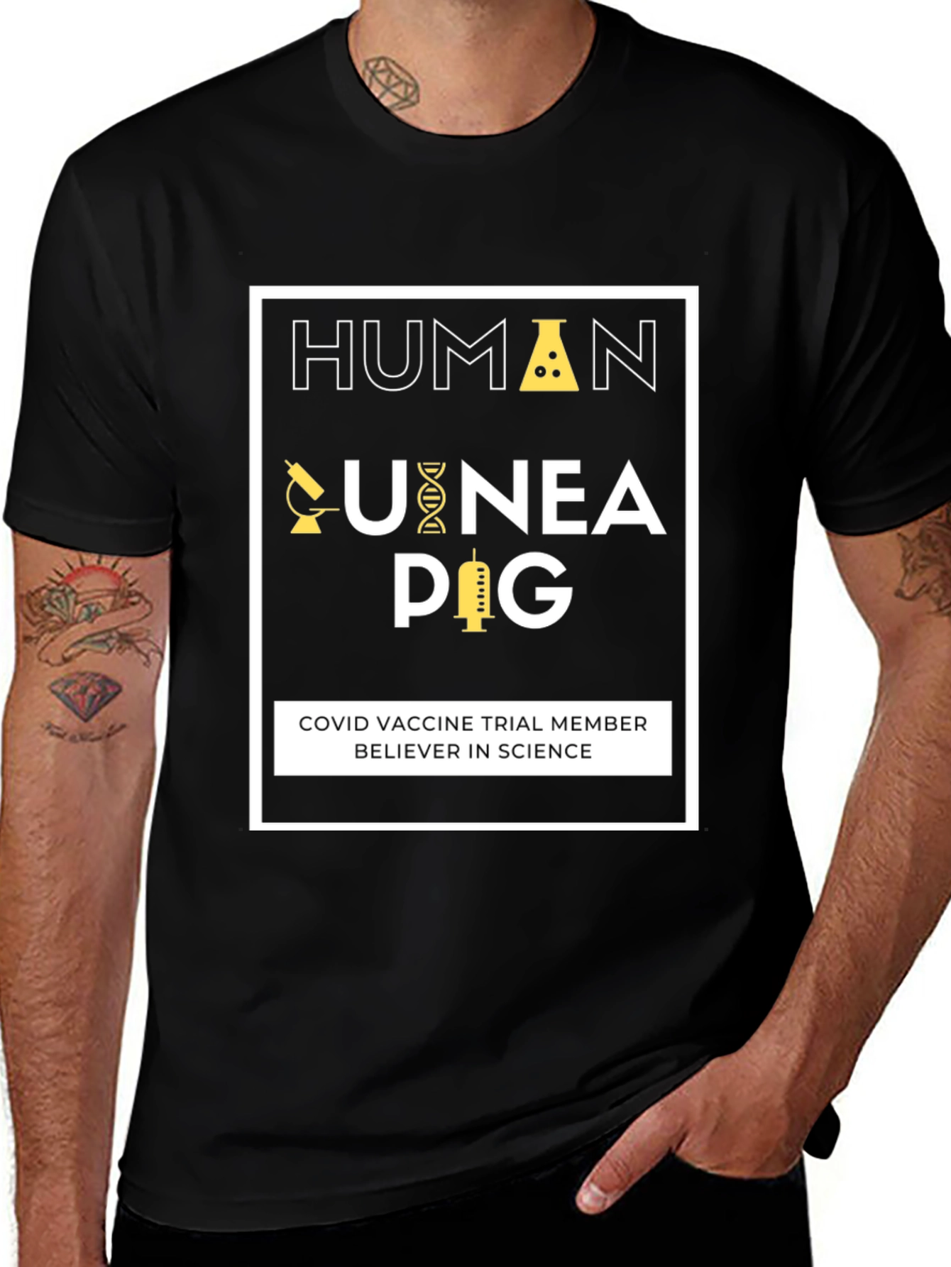 Human Guinea Pig COVID Vaccine Trial Member T-Shirt