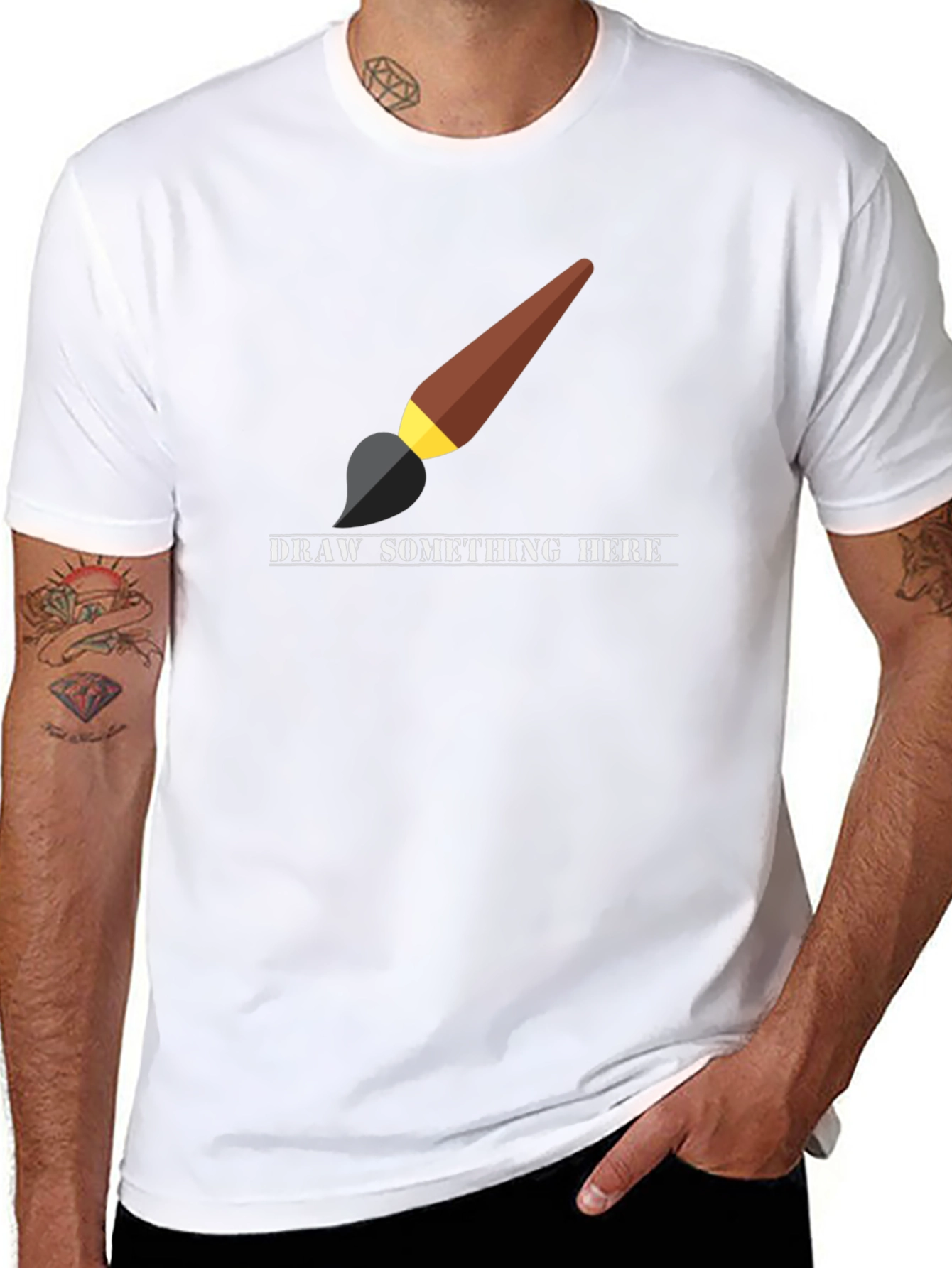 Artists Canvas T-Shirt - Draw Your Imagination Here