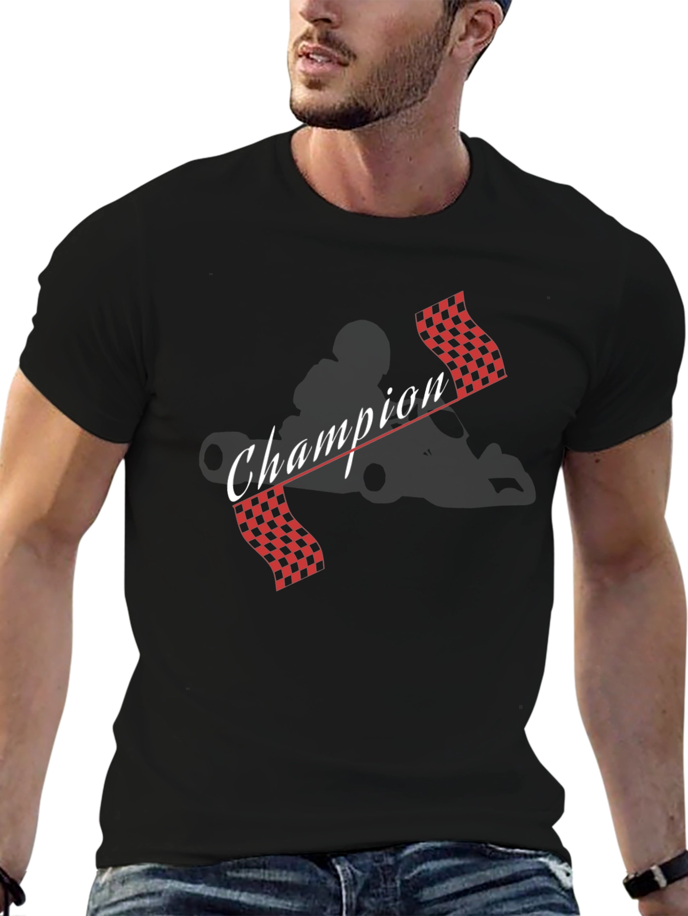 Champion Racing Flags Graphic T-Shirt