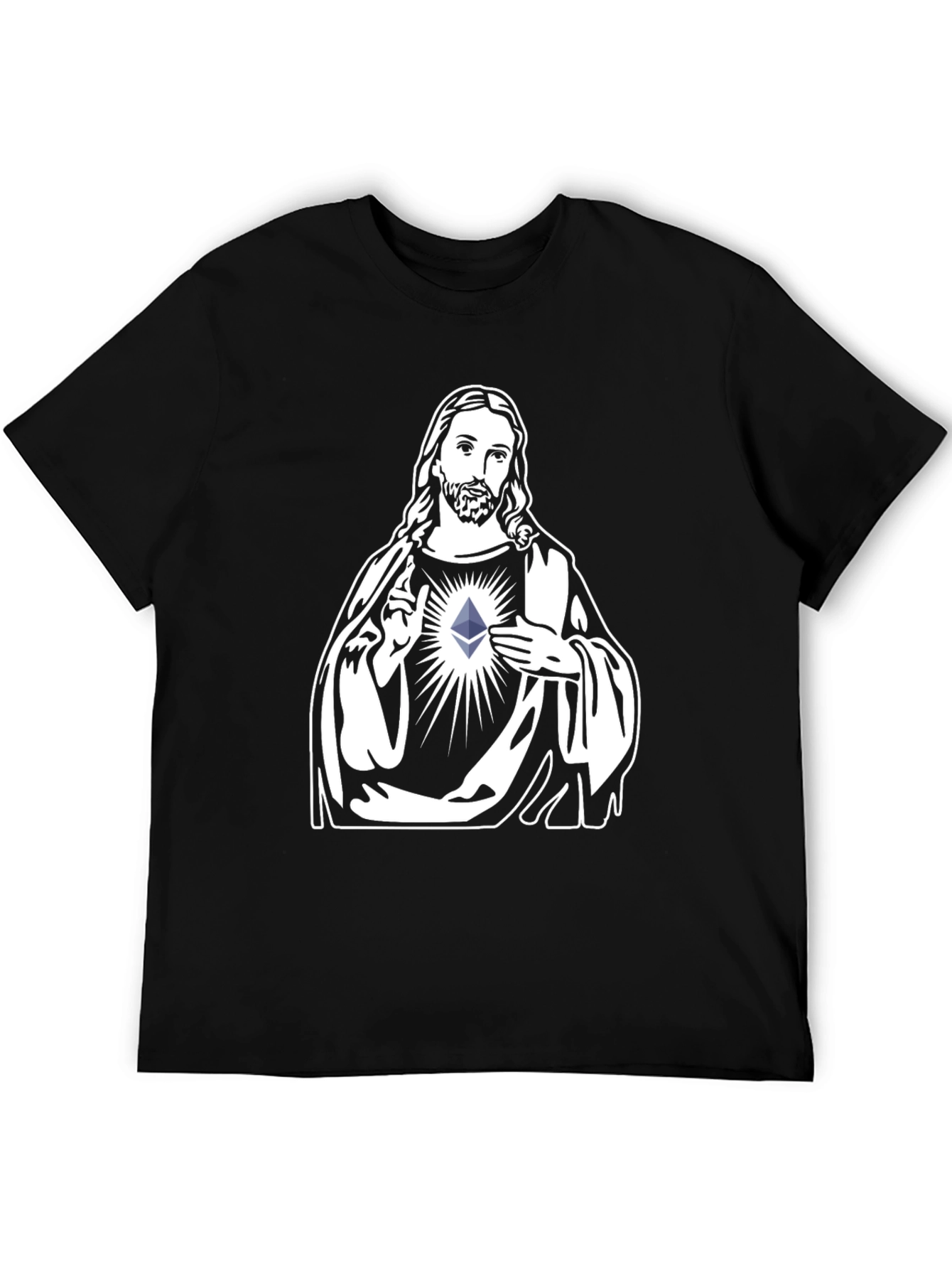 Ethereum Jesus T-Shirt - Crypto Evangelist Style