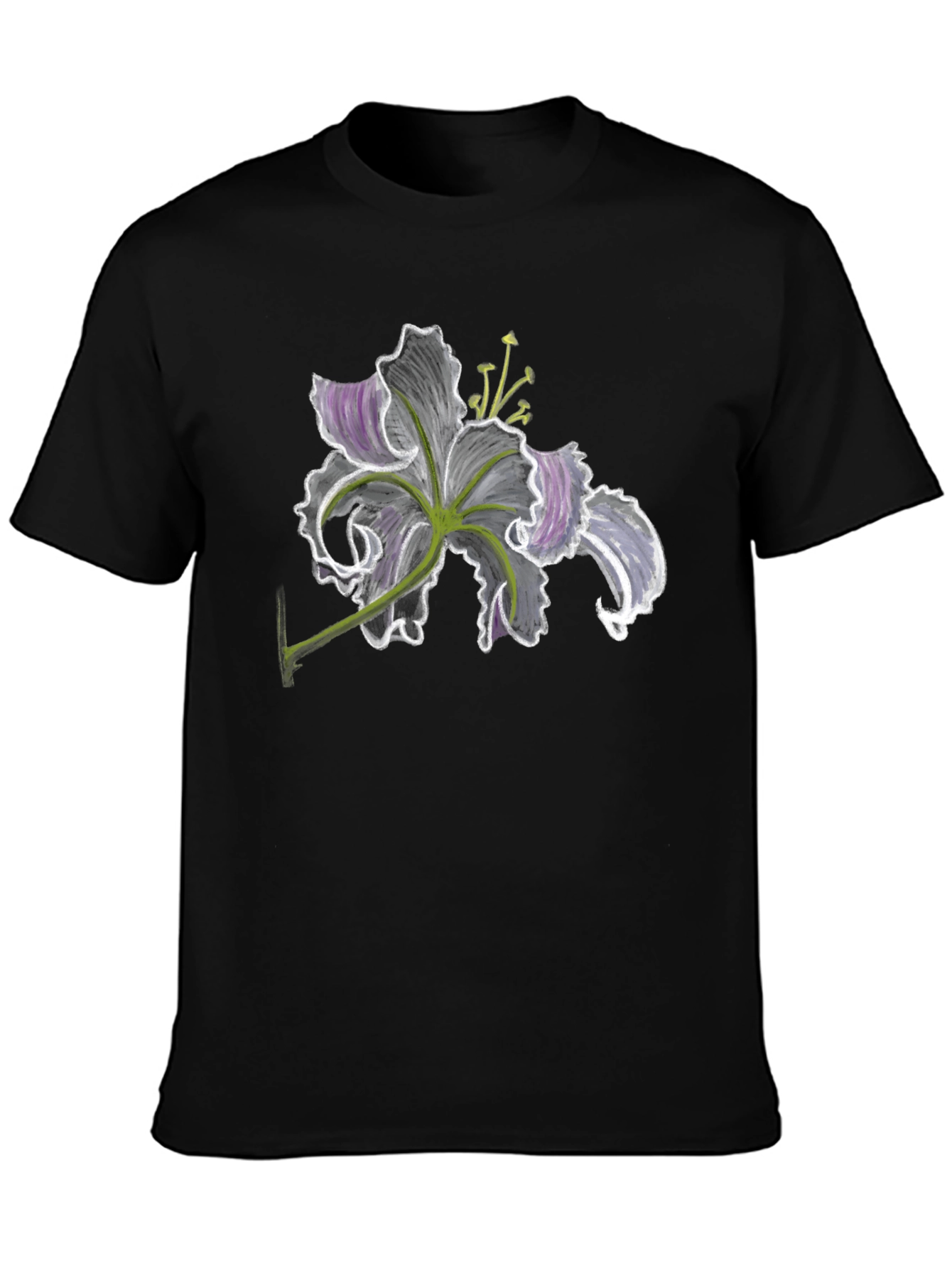 Floral Print Tee - Dark Lily Design