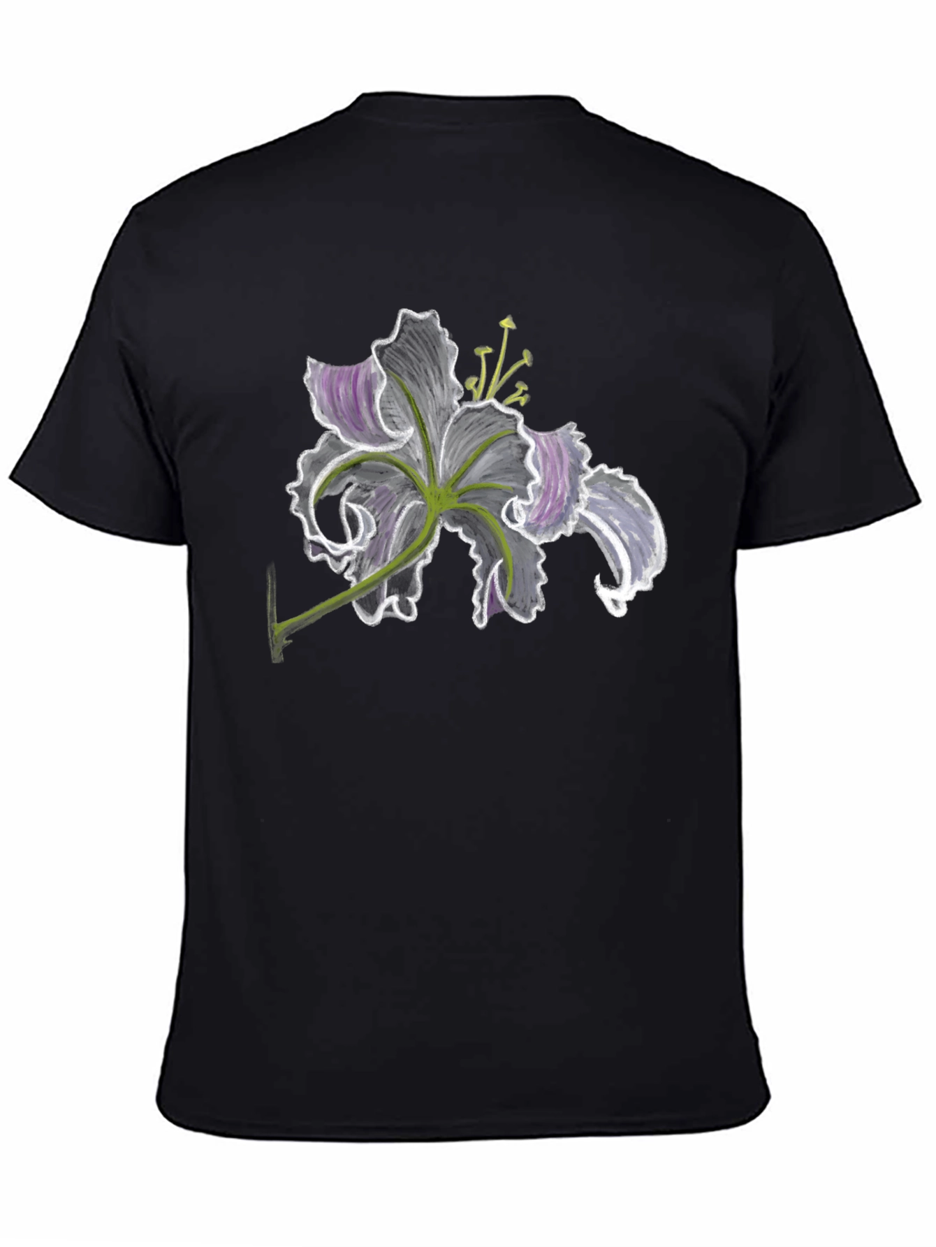 Floral Print Tee - Dark Lily Design
