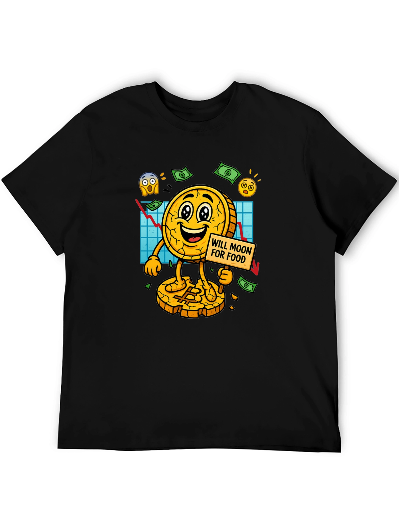 Bitcoin Mooning For Food T-Shirt