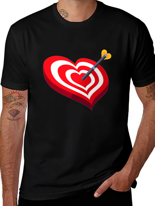 Heart Target Arrow T-Shirt - Cupids Mark