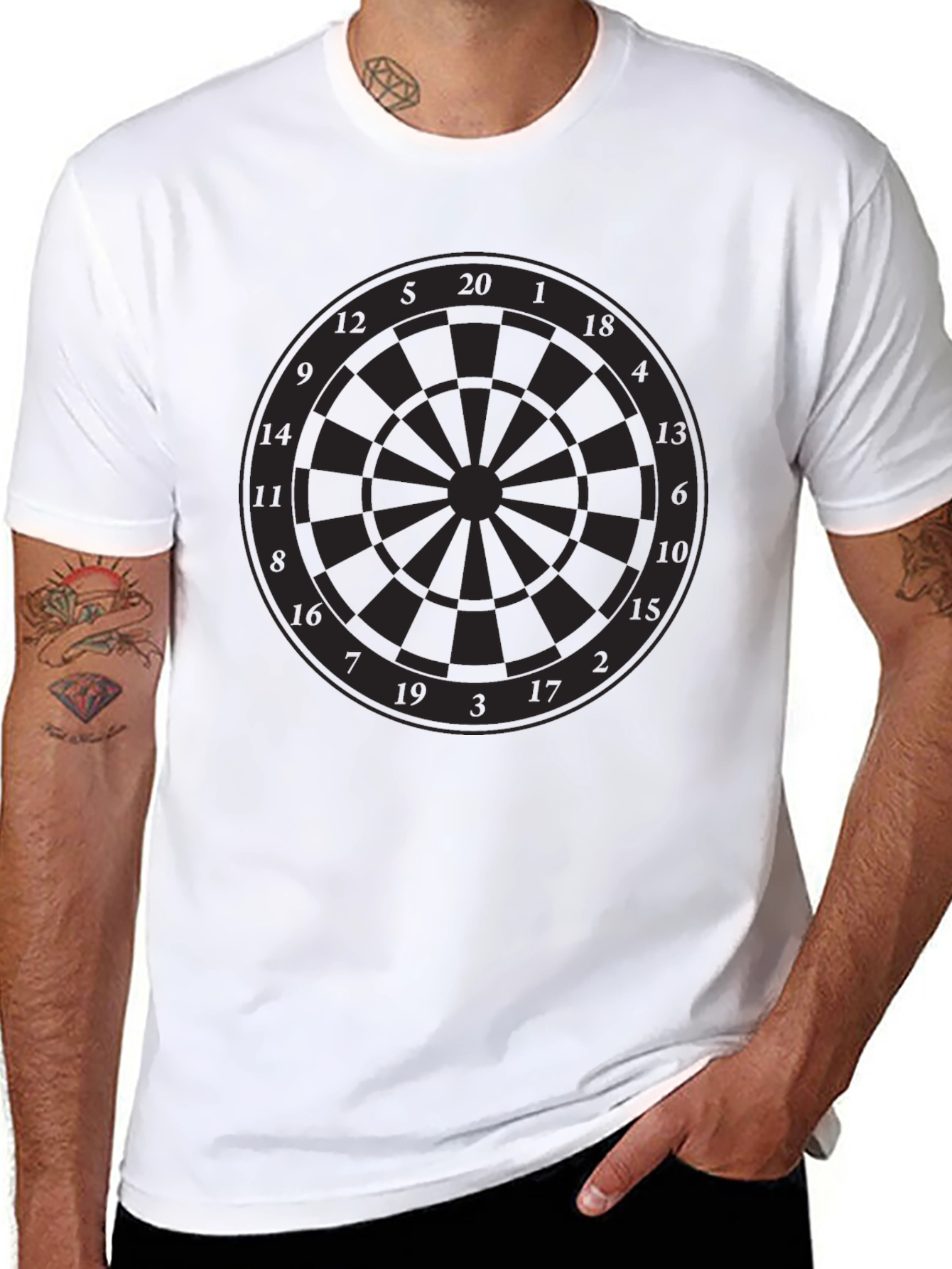 Dartboard Graphic Tee - Black T-Shirt