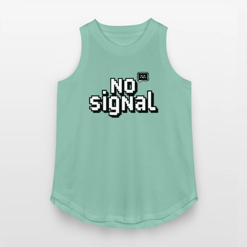 "NO SIGNAL" – Pixel Style TV Signal Error Art