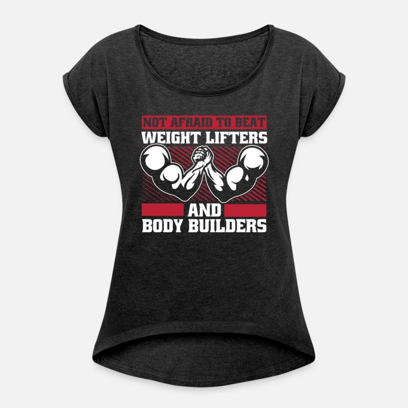 Not Afraid To Beat Weight Lifters Exercise Arm