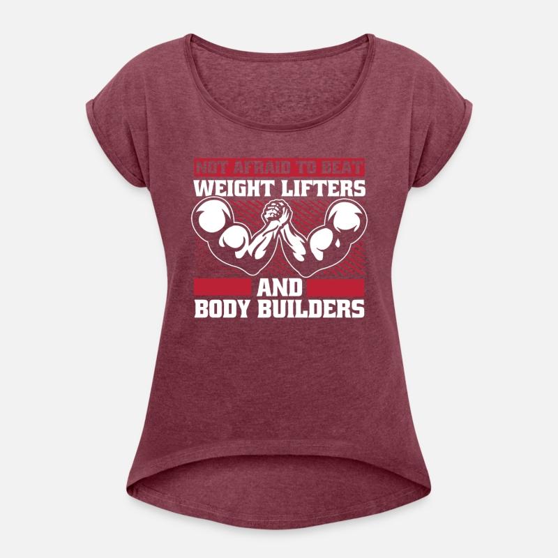 Not Afraid To Beat Weight Lifters Exercise Arm