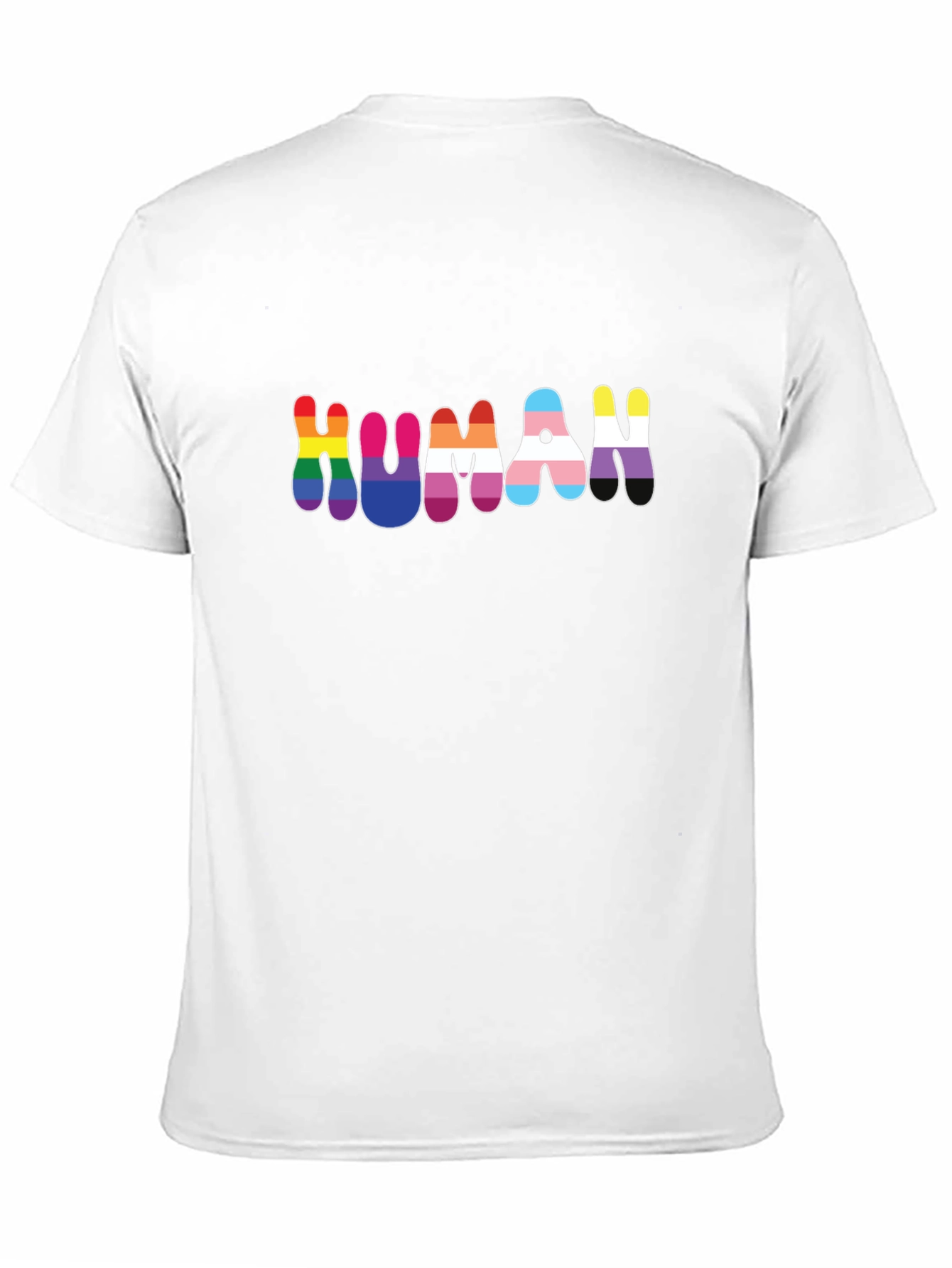 HUMAN Pride LGBTQ+ T-Shirt - Black Unisex Tee