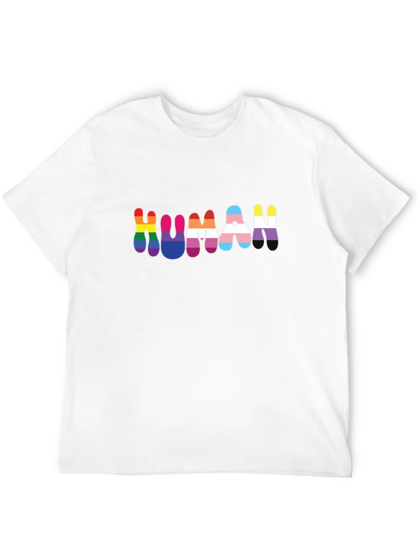 HUMAN Pride LGBTQ+ T-Shirt - Black Unisex Tee