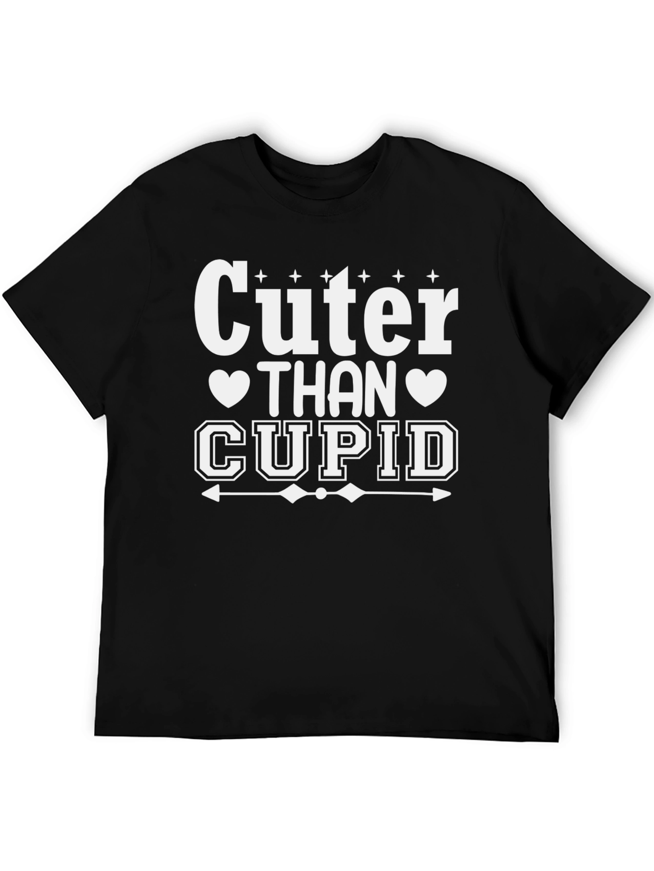Cuter Than Cupid Black Graphic Tee