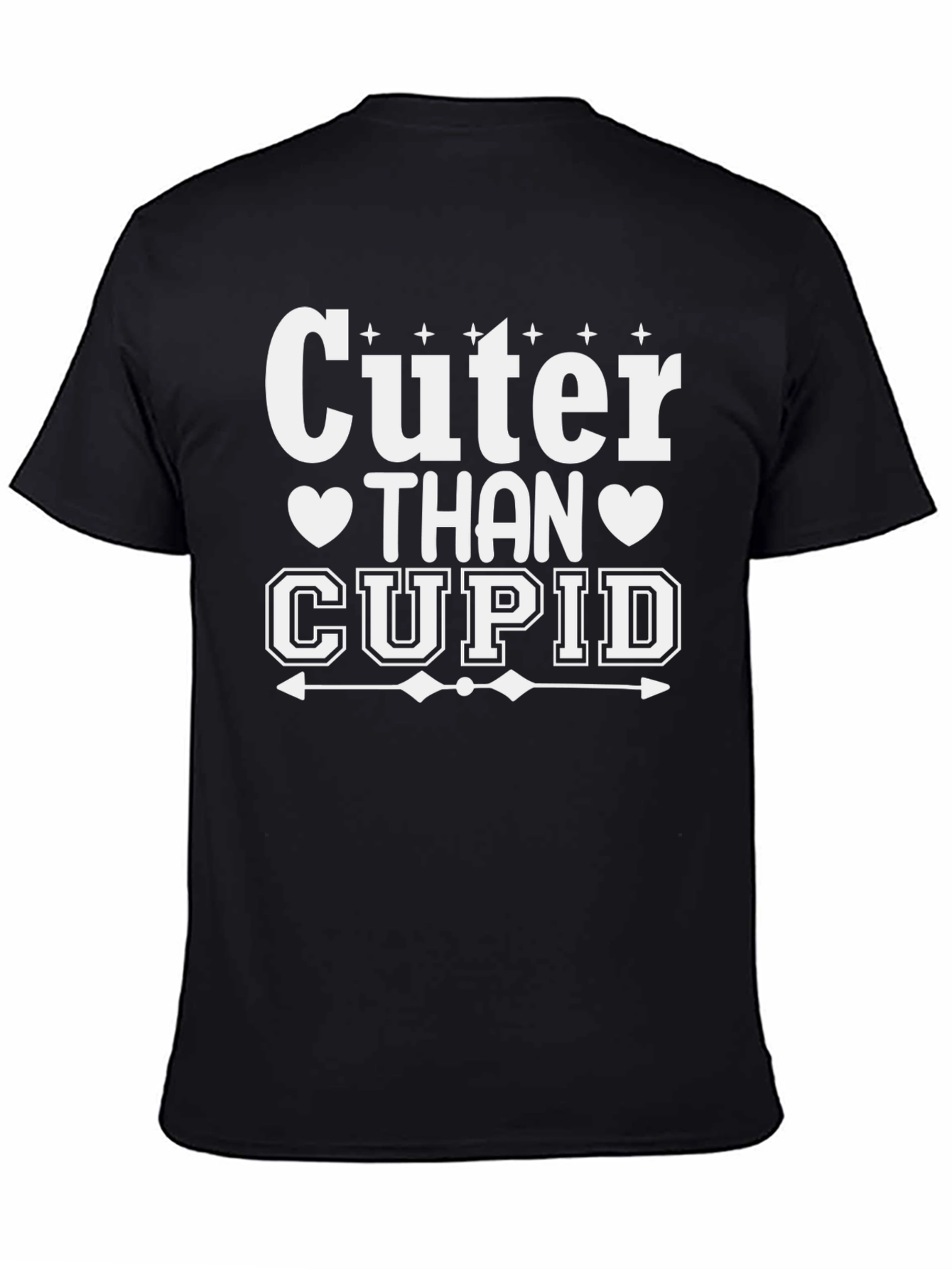 Cuter Than Cupid Black Graphic Tee