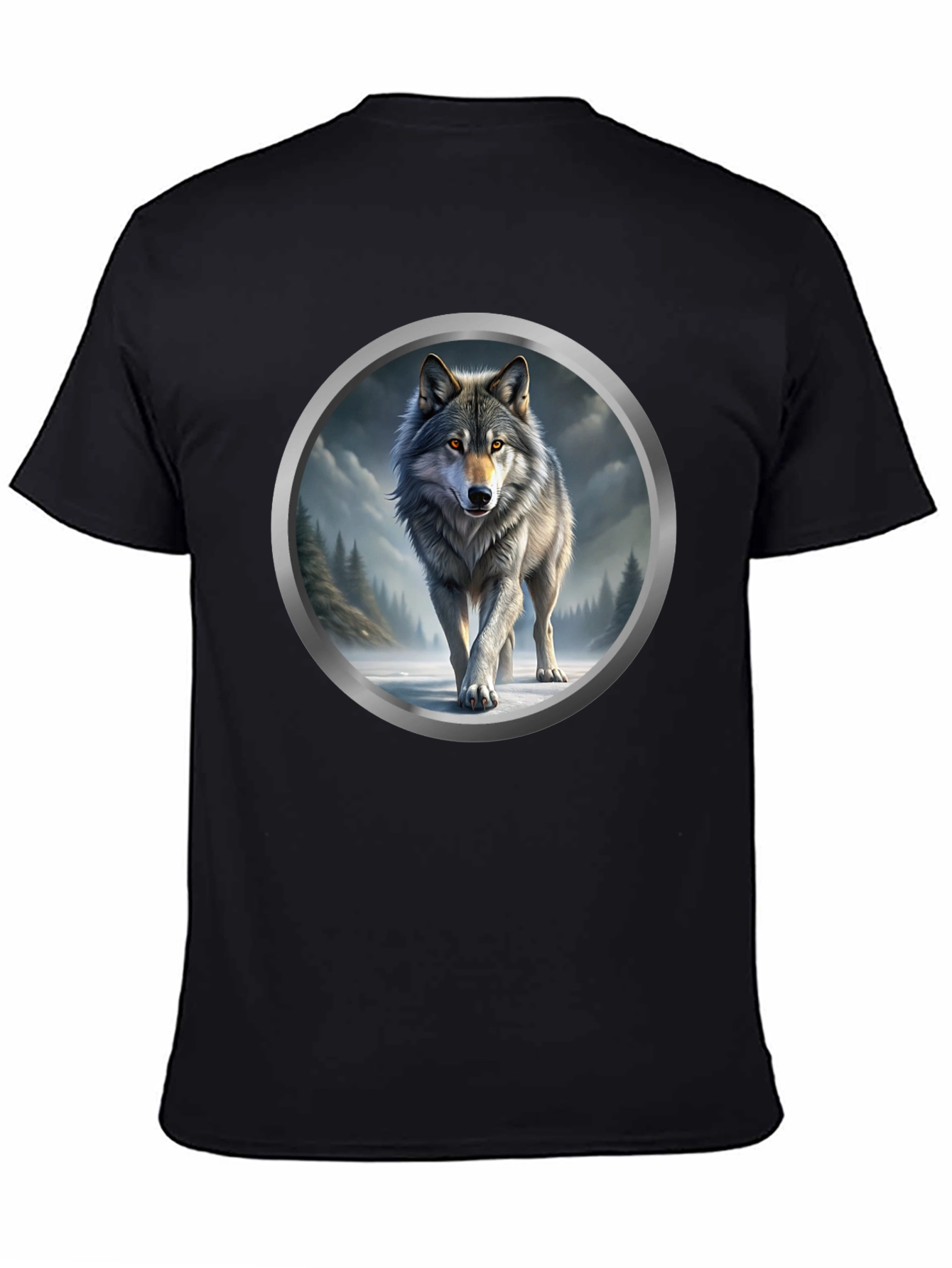 Wolf Graphic Print T-Shirt
