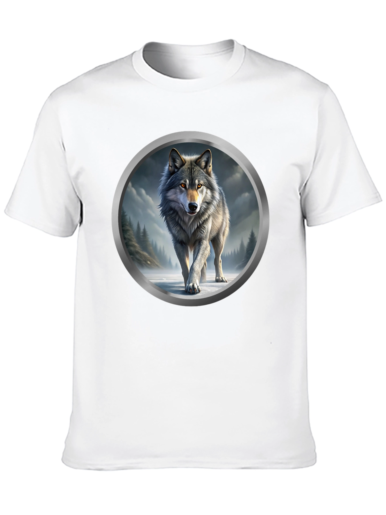 Wolf Graphic Print T-Shirt