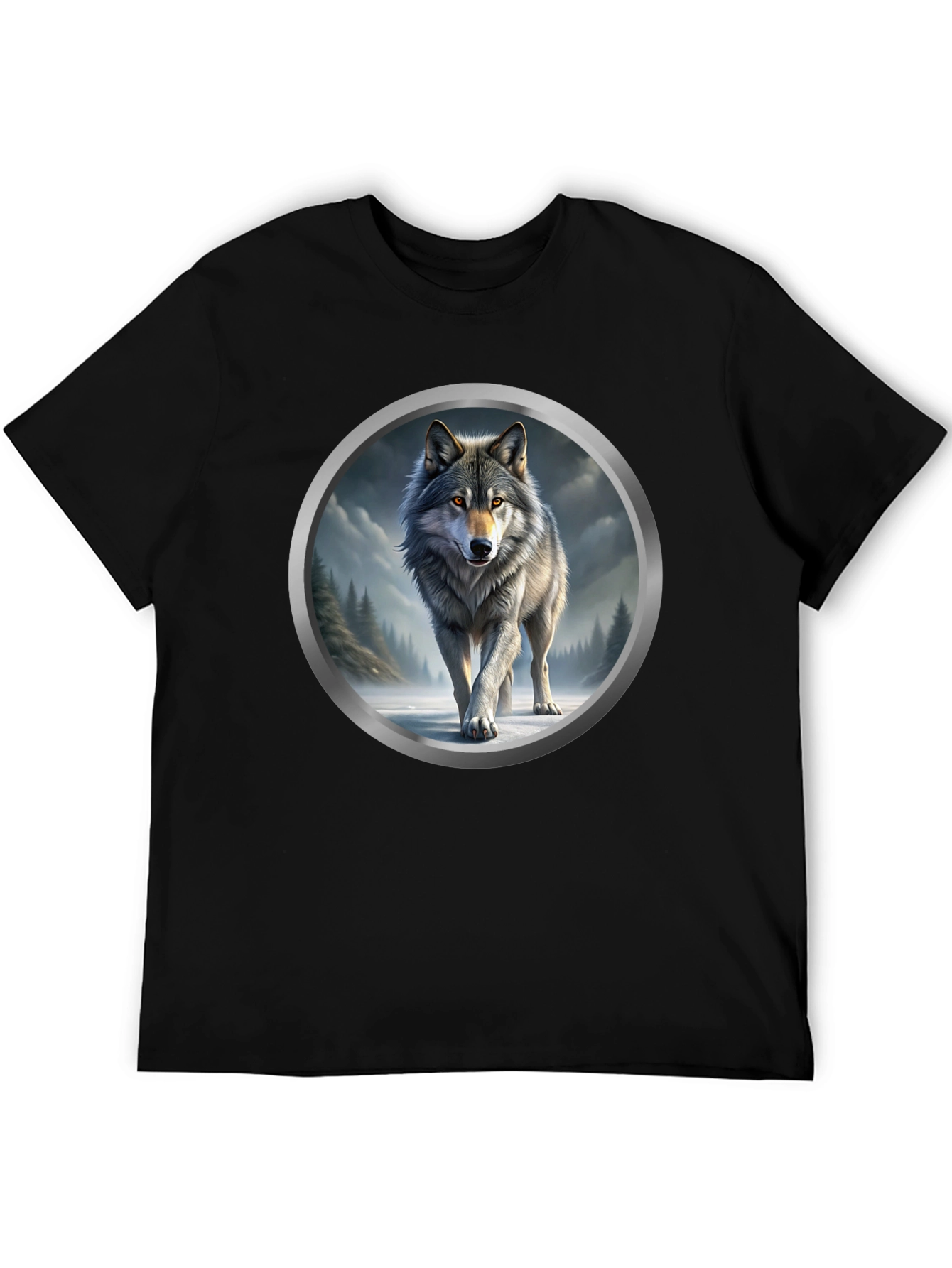 Wolf Graphic Print T-Shirt