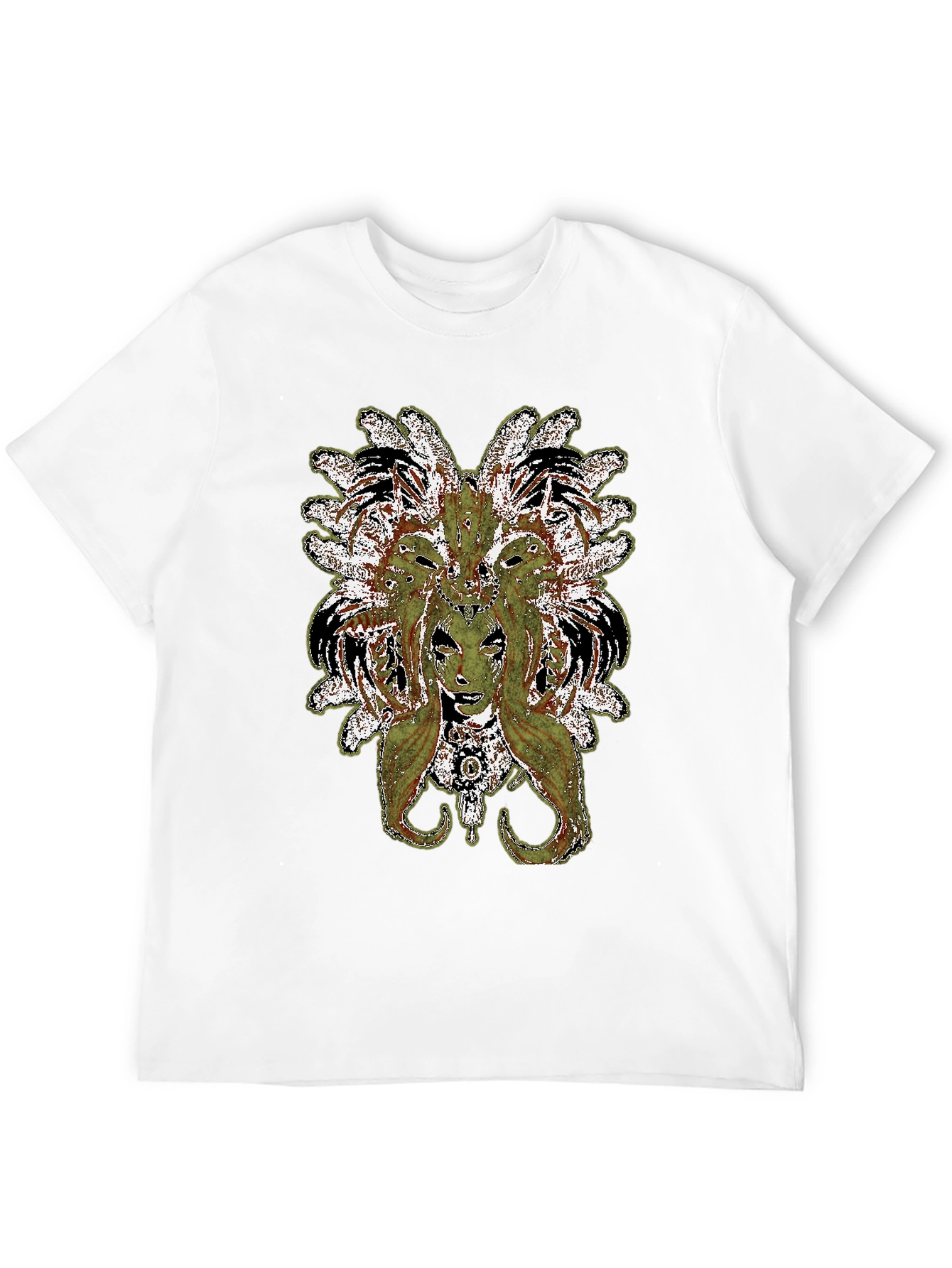 Medusa Graphic Print Black T-Shirt