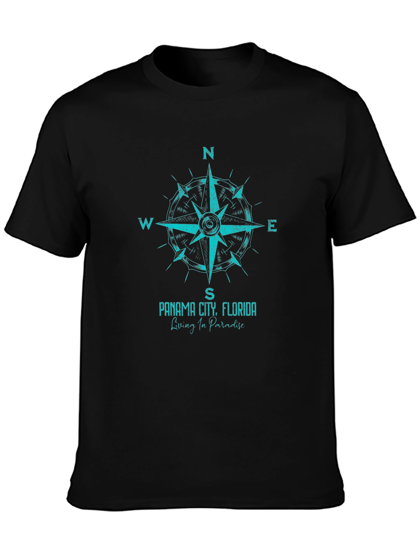 Panama City Florida Compass Graphic T-Shirt