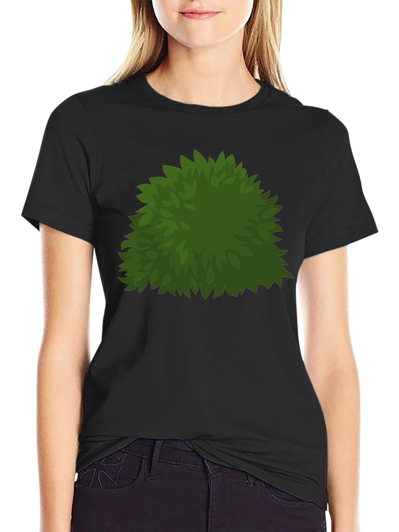 Bush Graphic T-Shirt - Green Leaves Design
