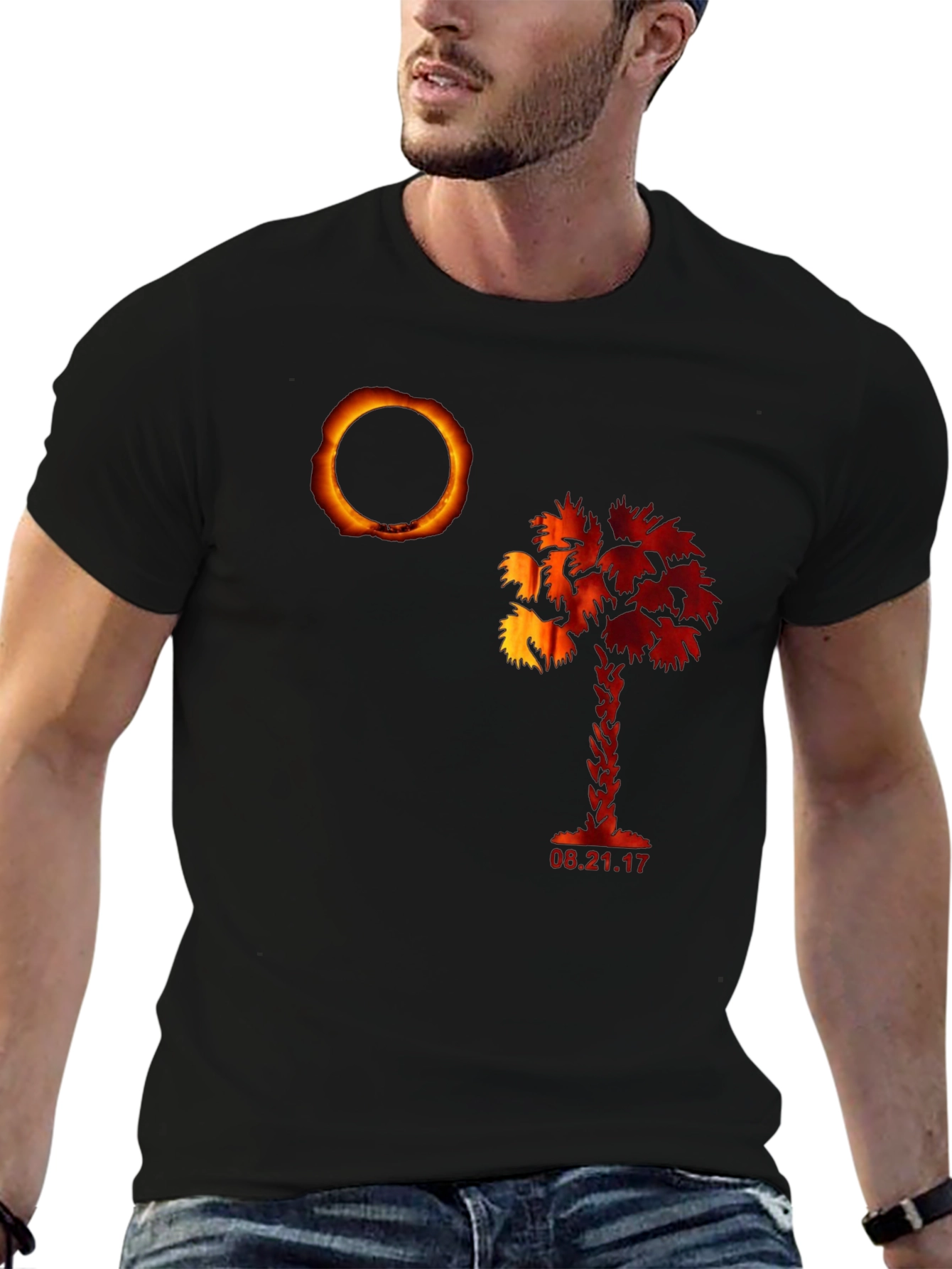 Eclipse Palm Tree Graphic Tee - 2017 Eclipse Shirt