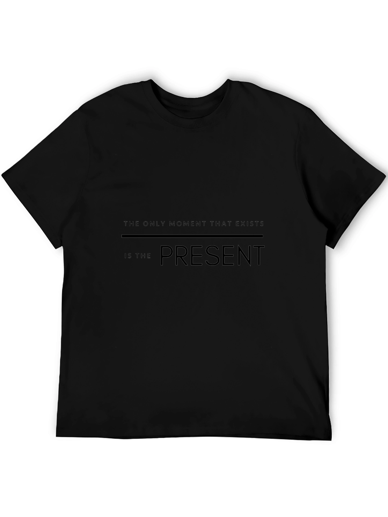 Present Moment T-Shirt - Black Graphic Tee