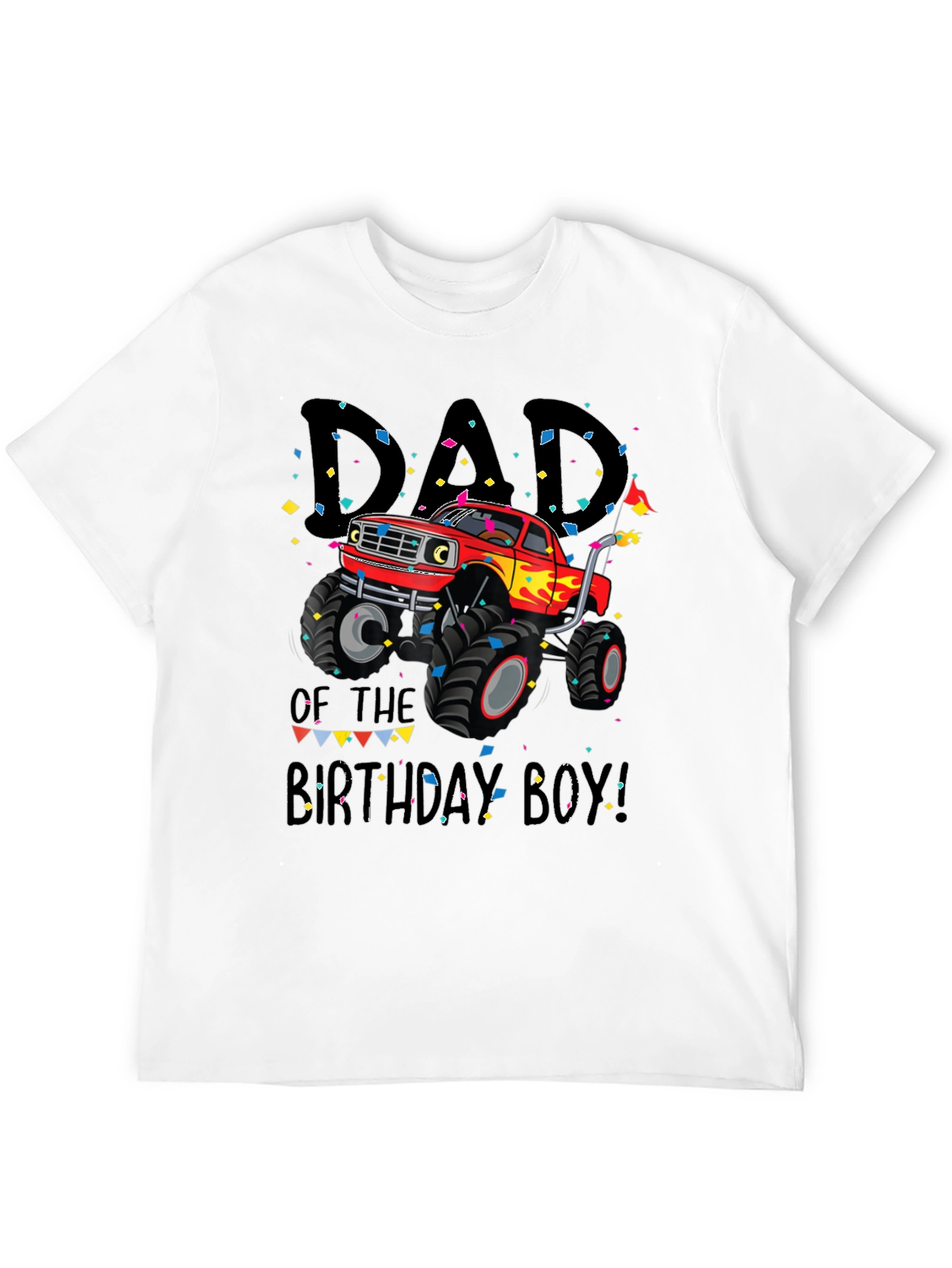 Dad of the Birthday Boy Monster Truck Tee